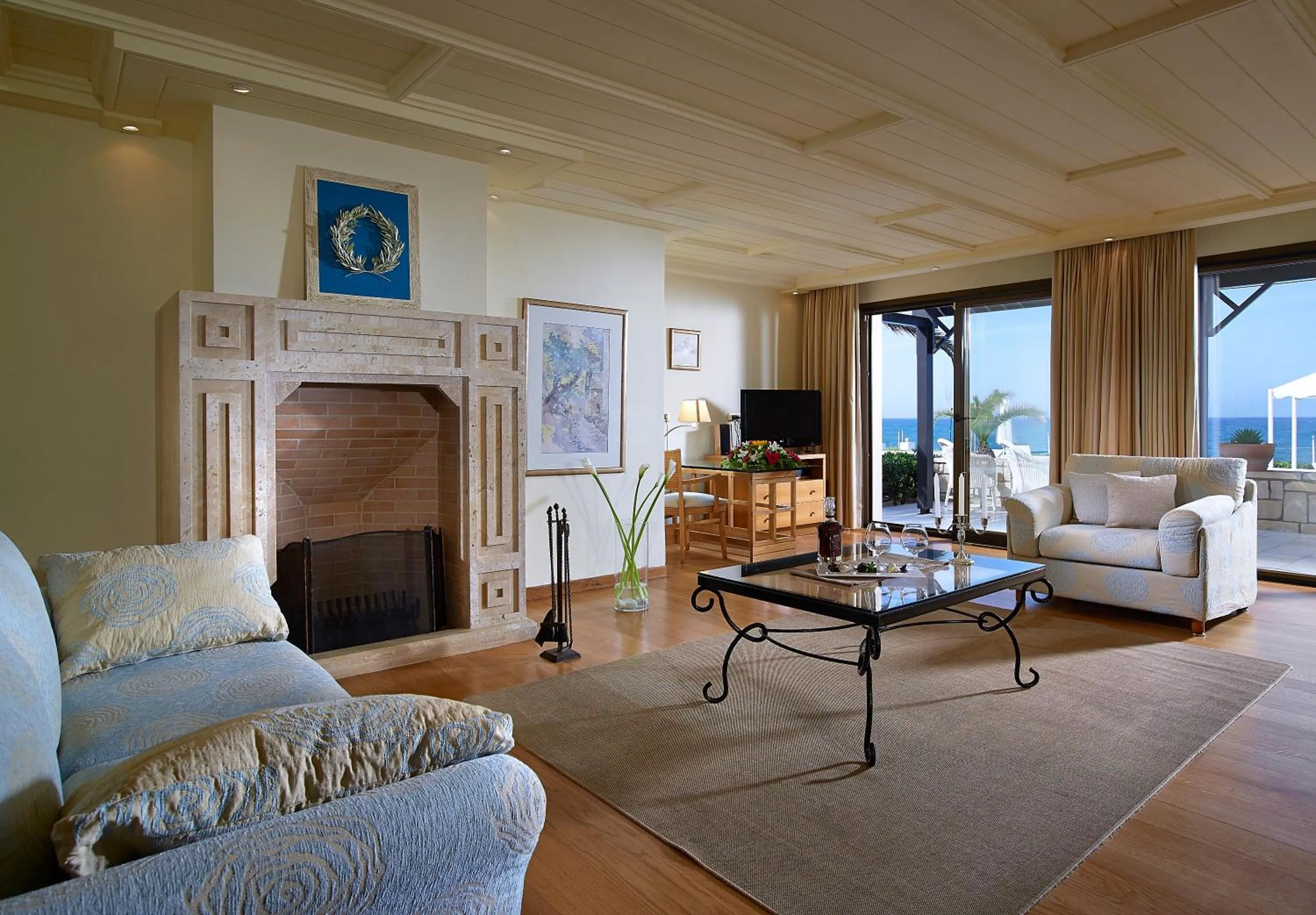 Living room in Knossos Royal Villas