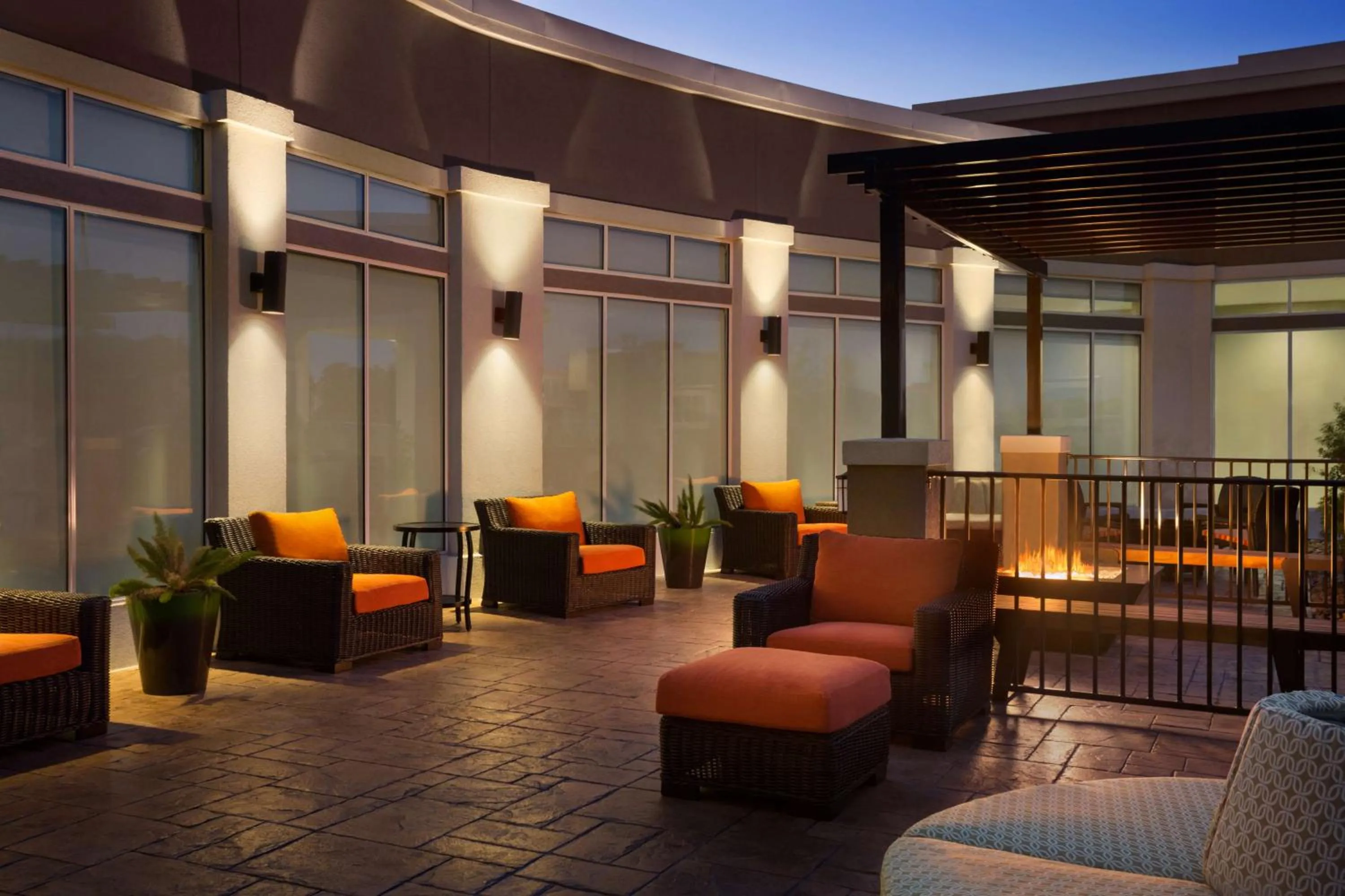 Patio in Hilton Garden Inn Houston-Baytown
