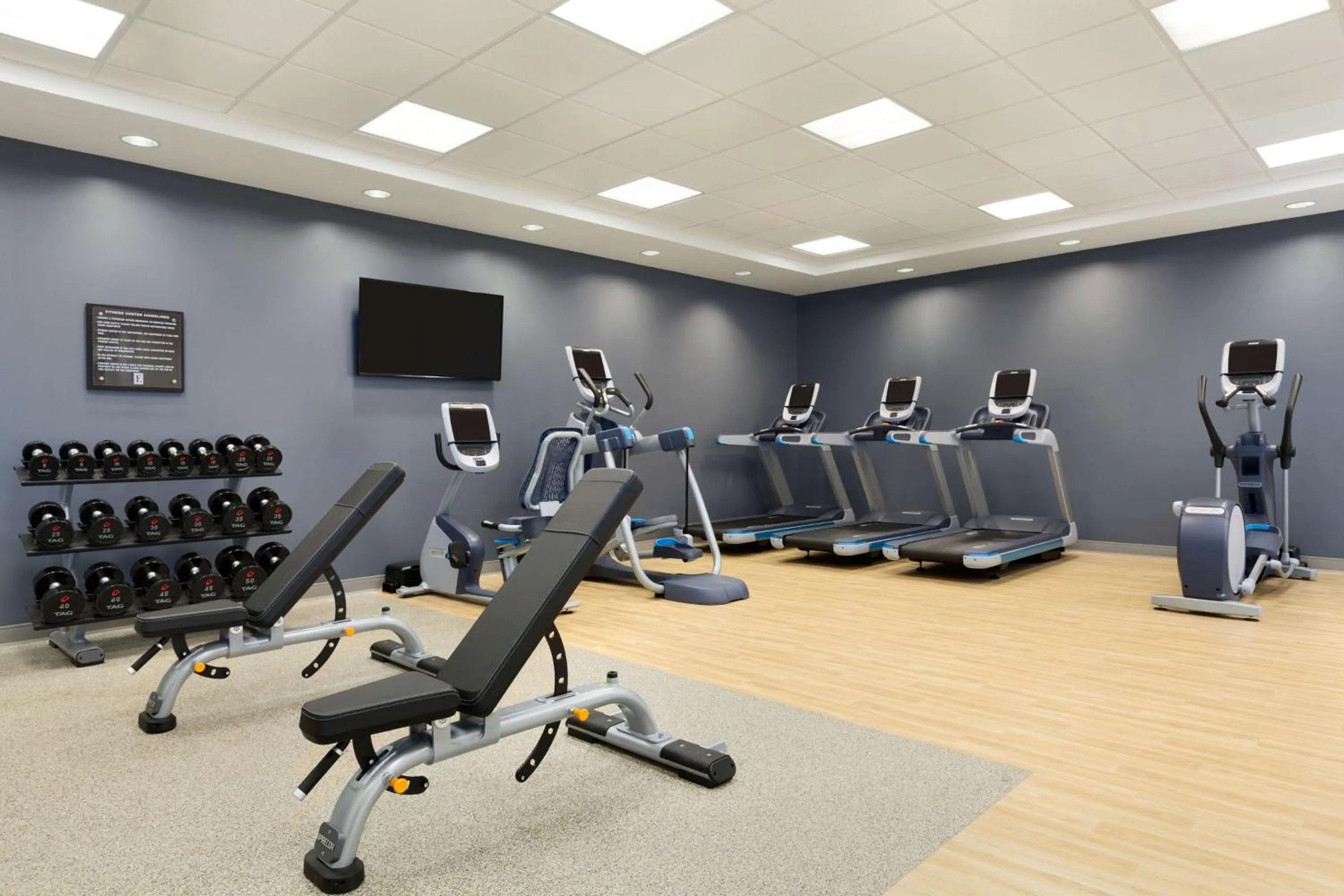 Fitness centre/facilities in Embassy Suites San Antonio Brooks City Base Hotel & Spa