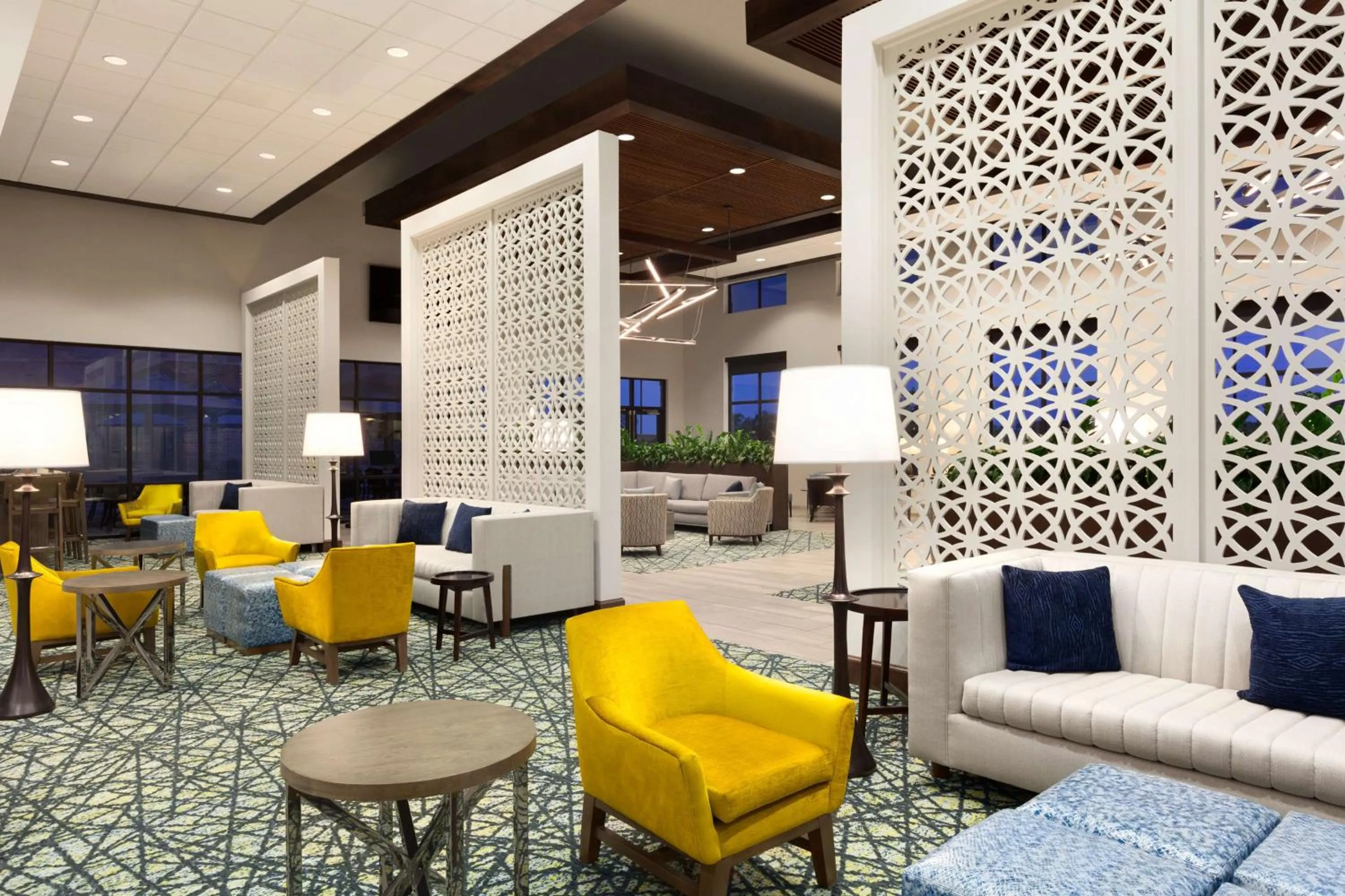 Lobby or reception in Embassy Suites San Antonio Brooks City Base Hotel & Spa