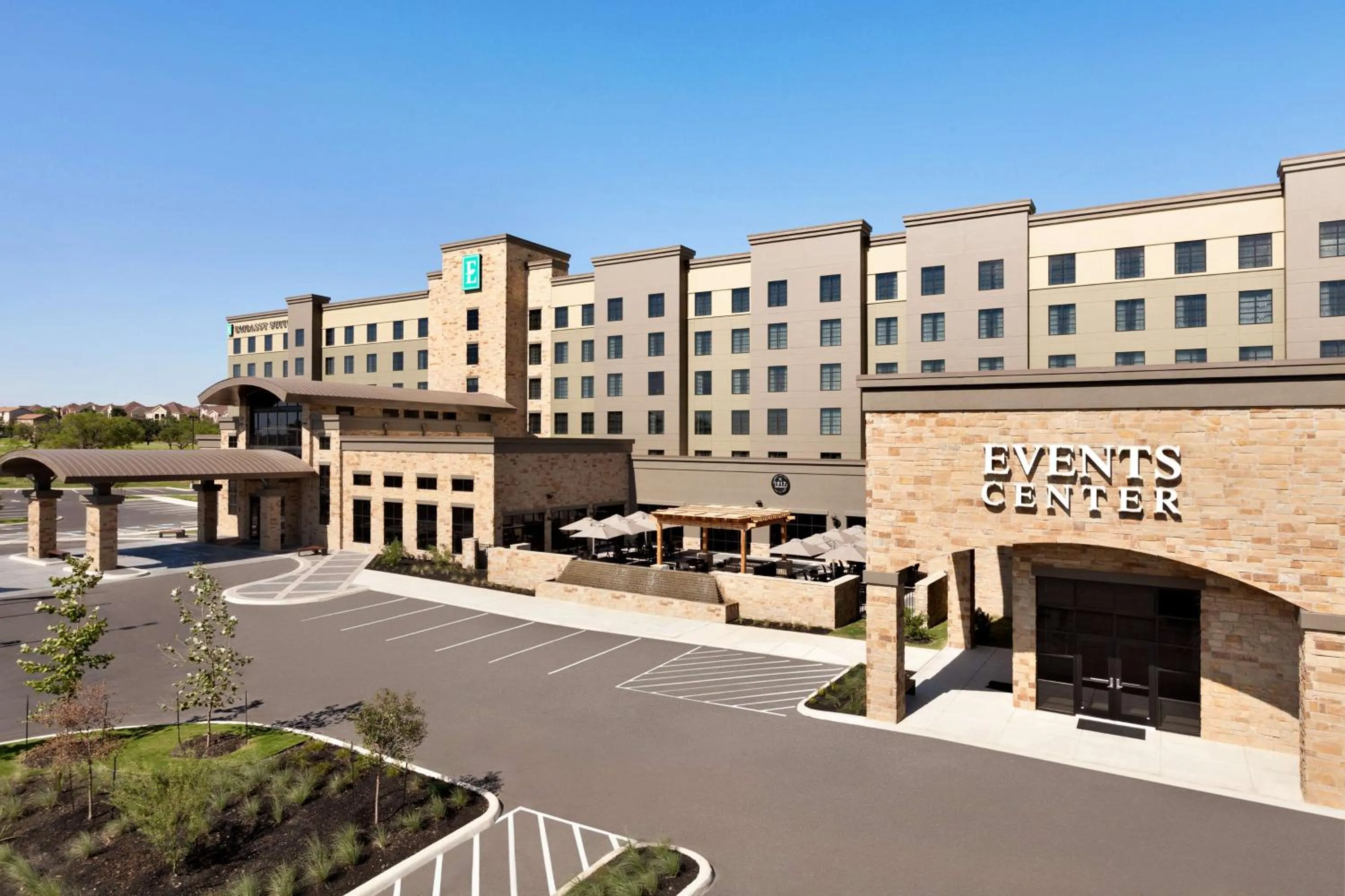 Property building in Embassy Suites San Antonio Brooks City Base Hotel & Spa