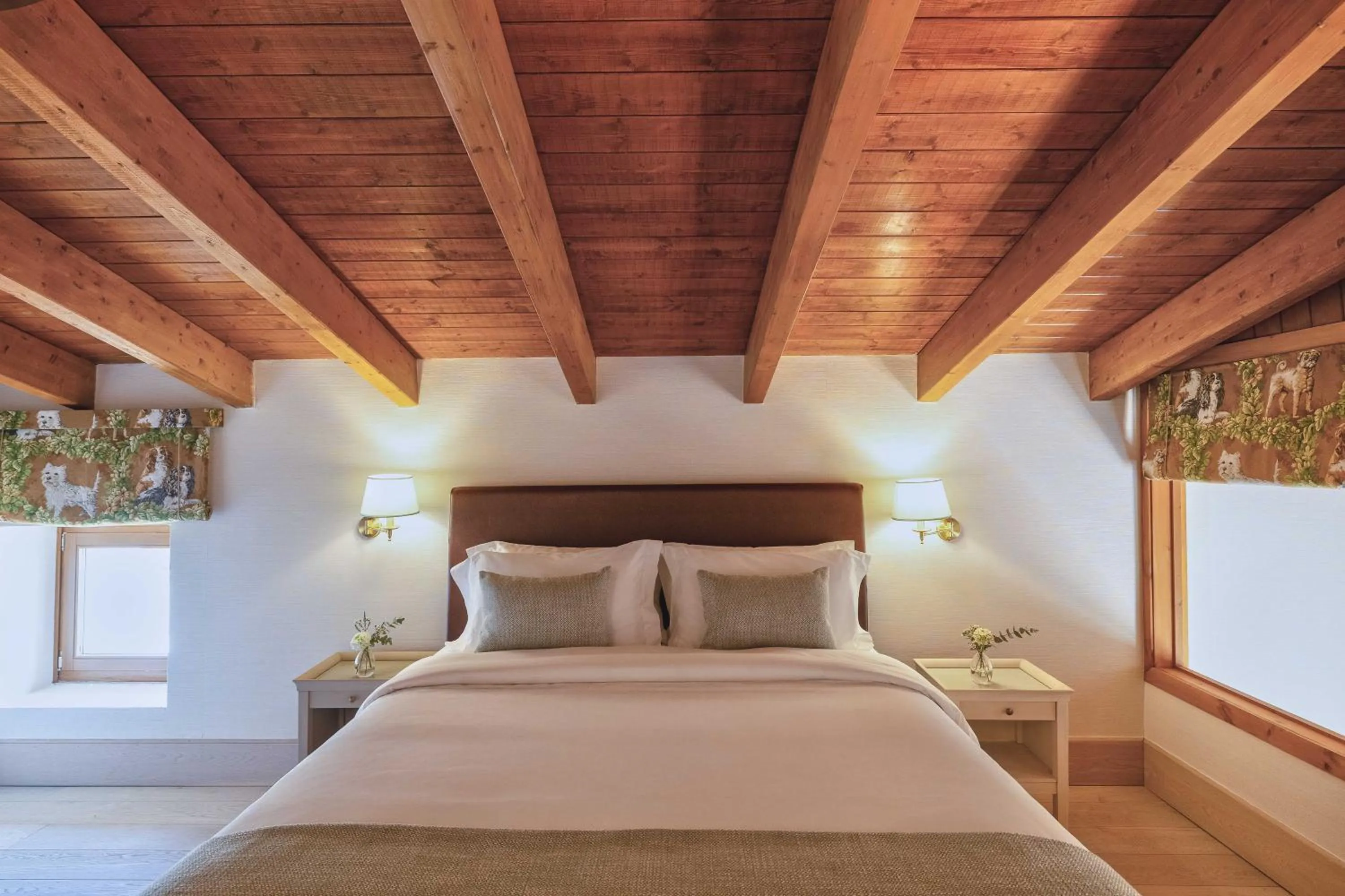 Bed in Santa Marina Arachova Resort & Spa