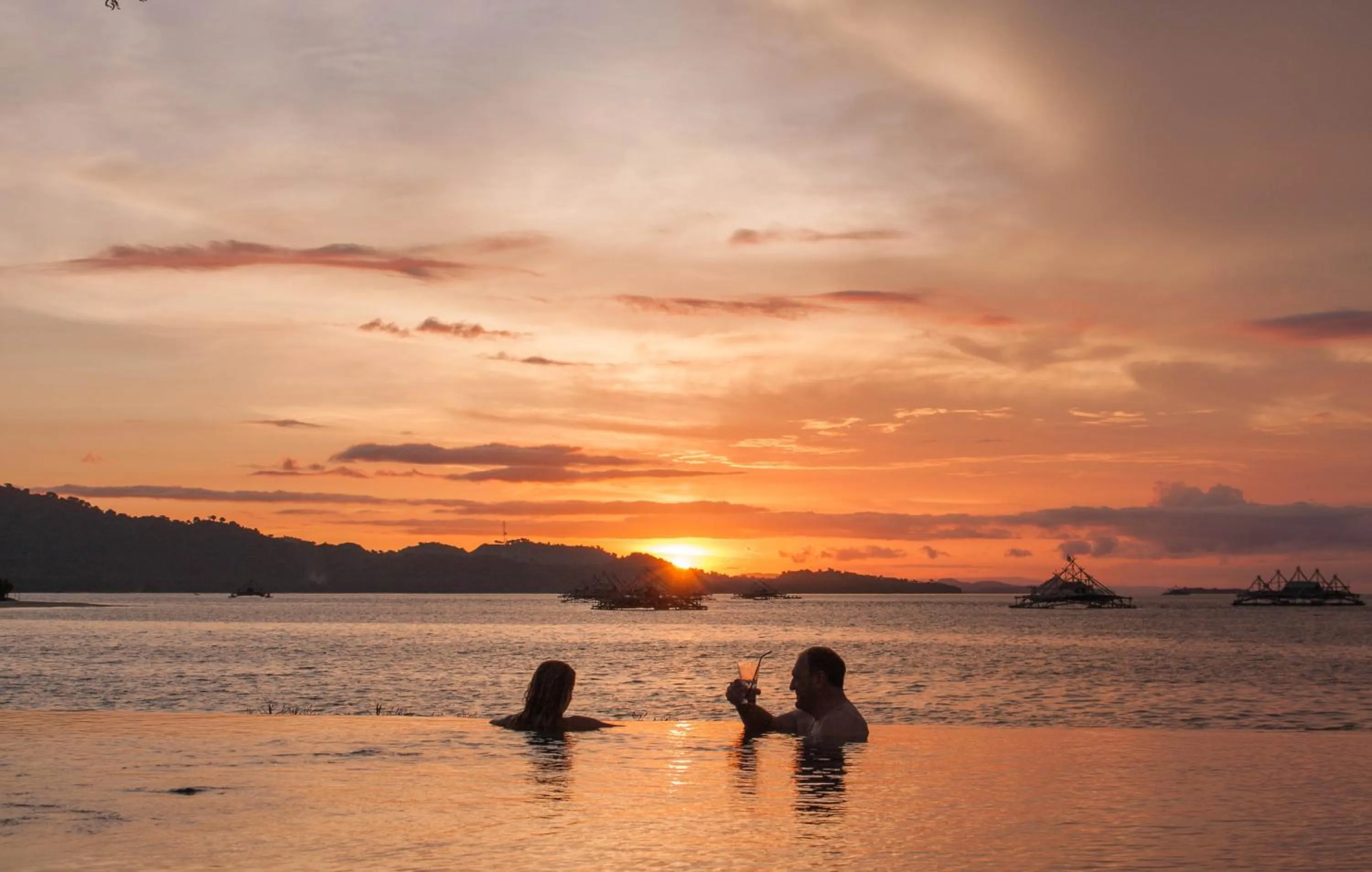 Swimming pool in The Suites Lombok