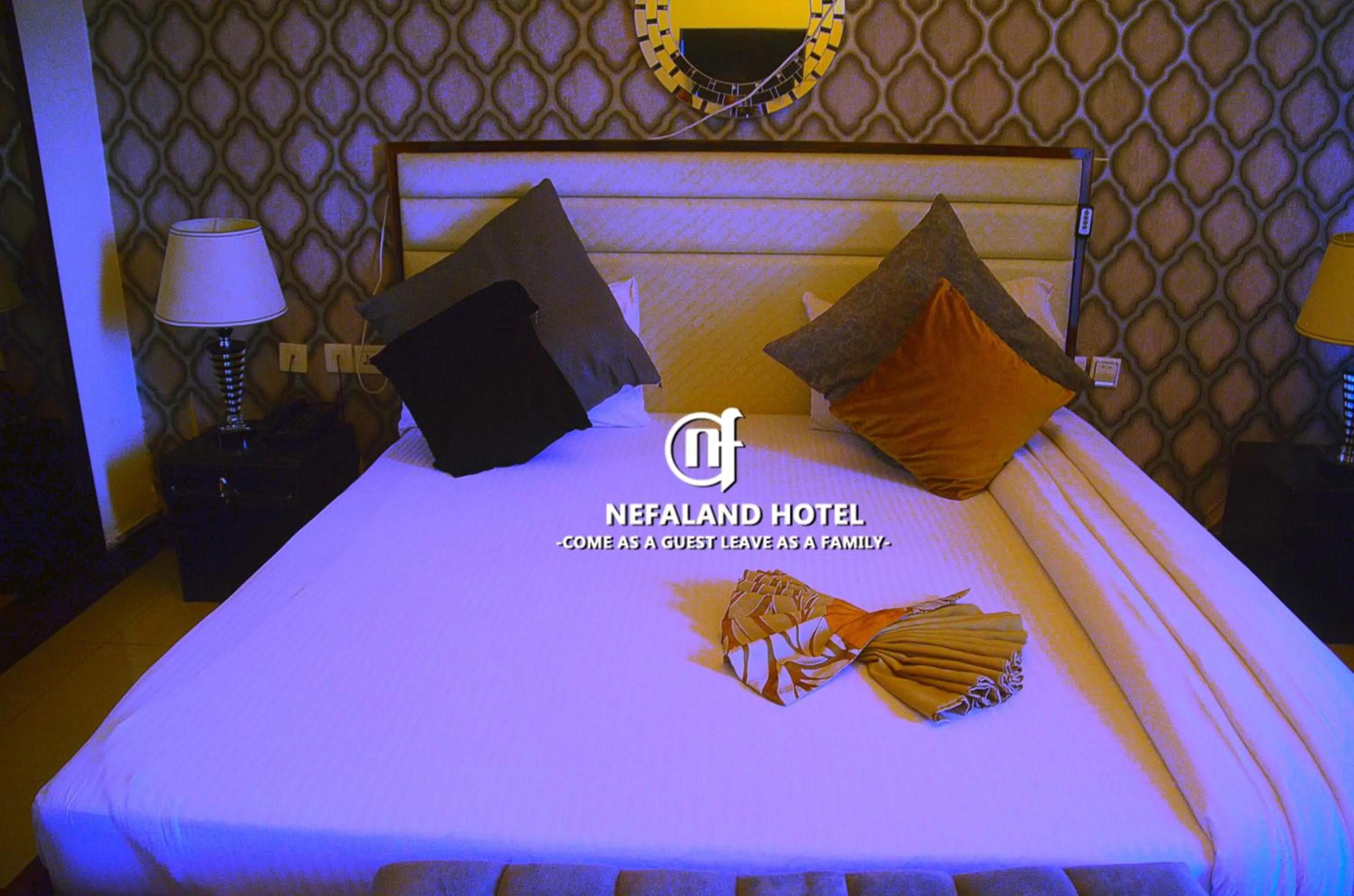 View (from property/room), Bed in Nefaland Hotel