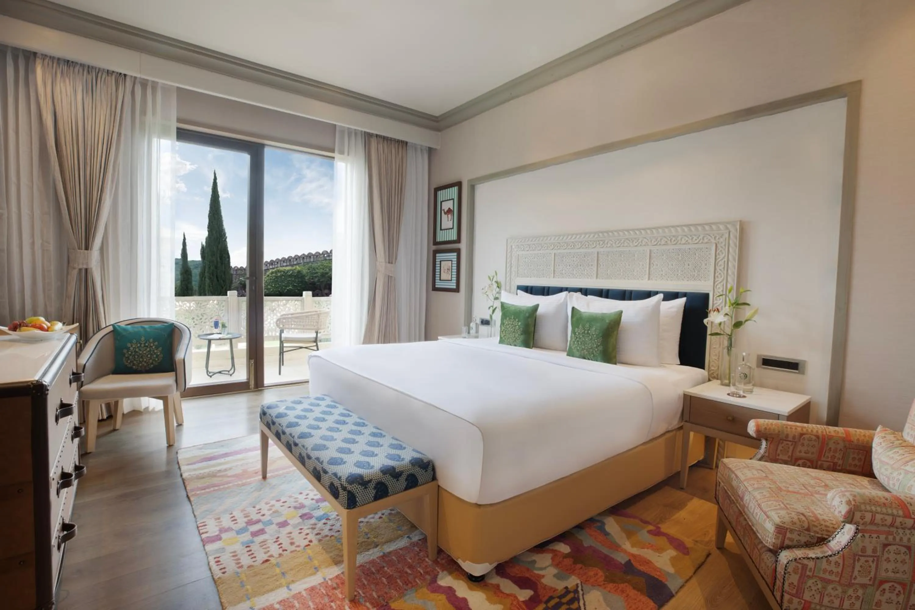 Bedroom, Bed in Raajsa Kumbhalgarh - IHCL SeleQtions