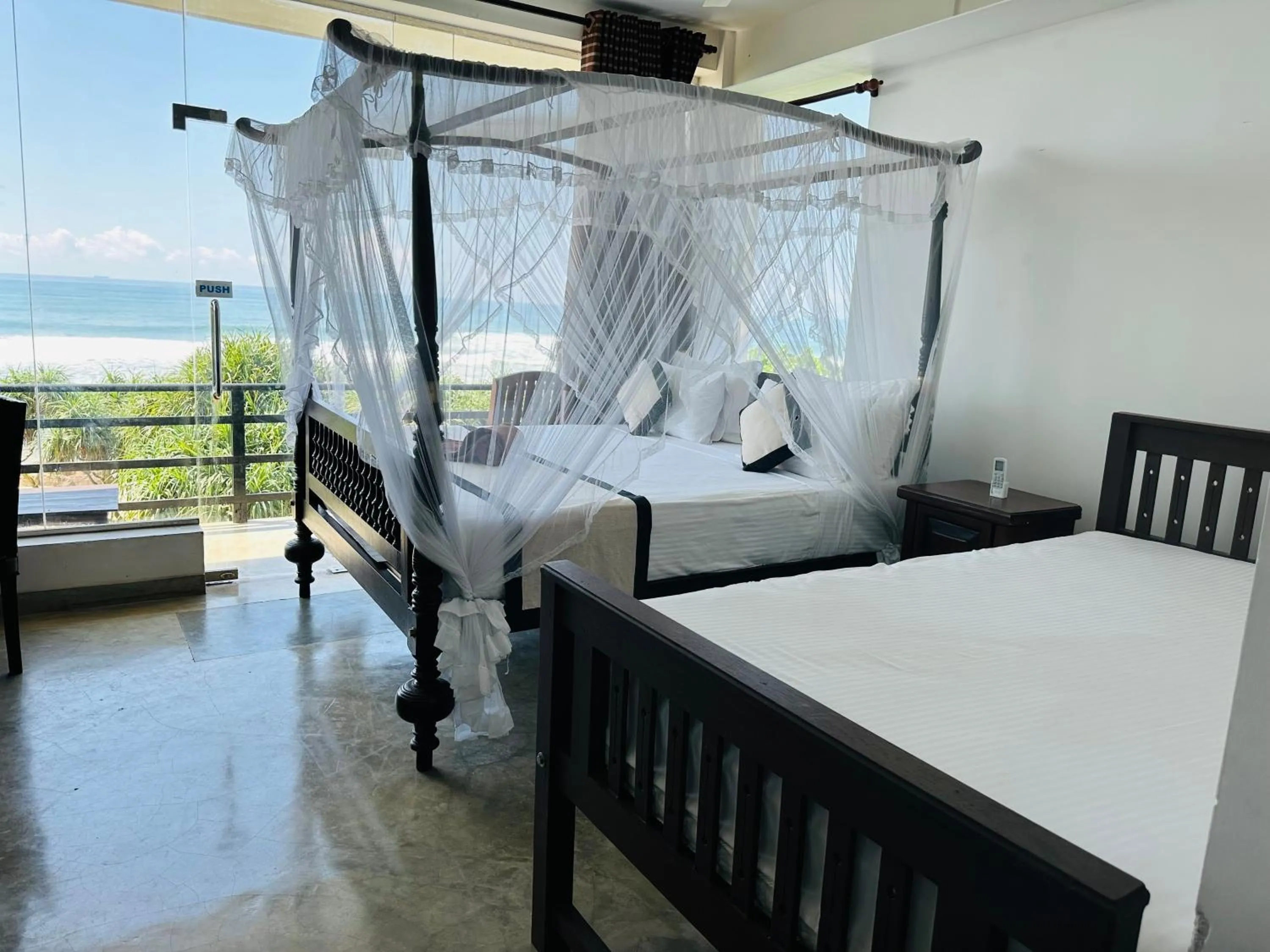 View (from property/room), Bed in Mirissa Gate Resort