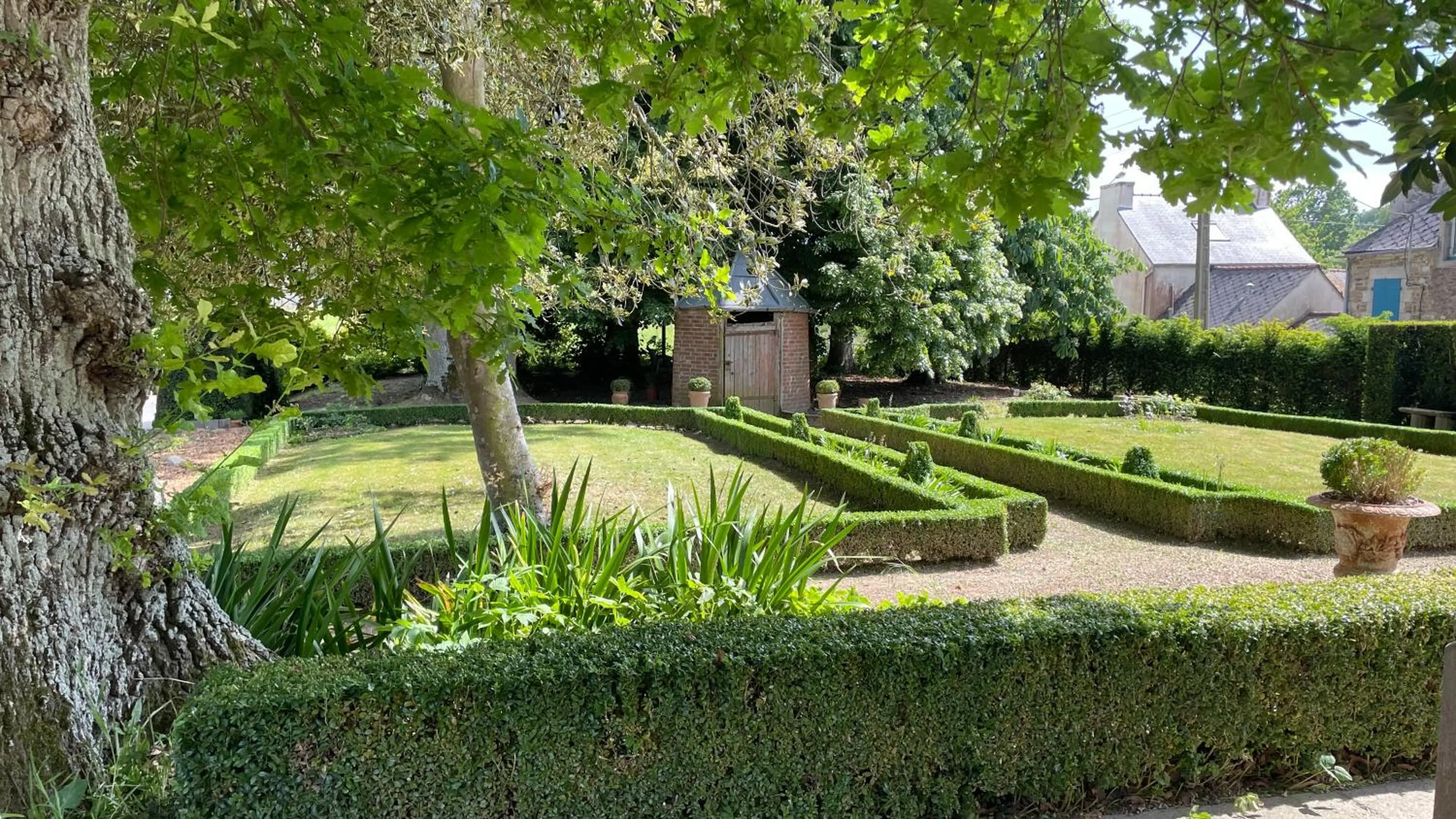 Garden in Le Manoir de la Bigotière