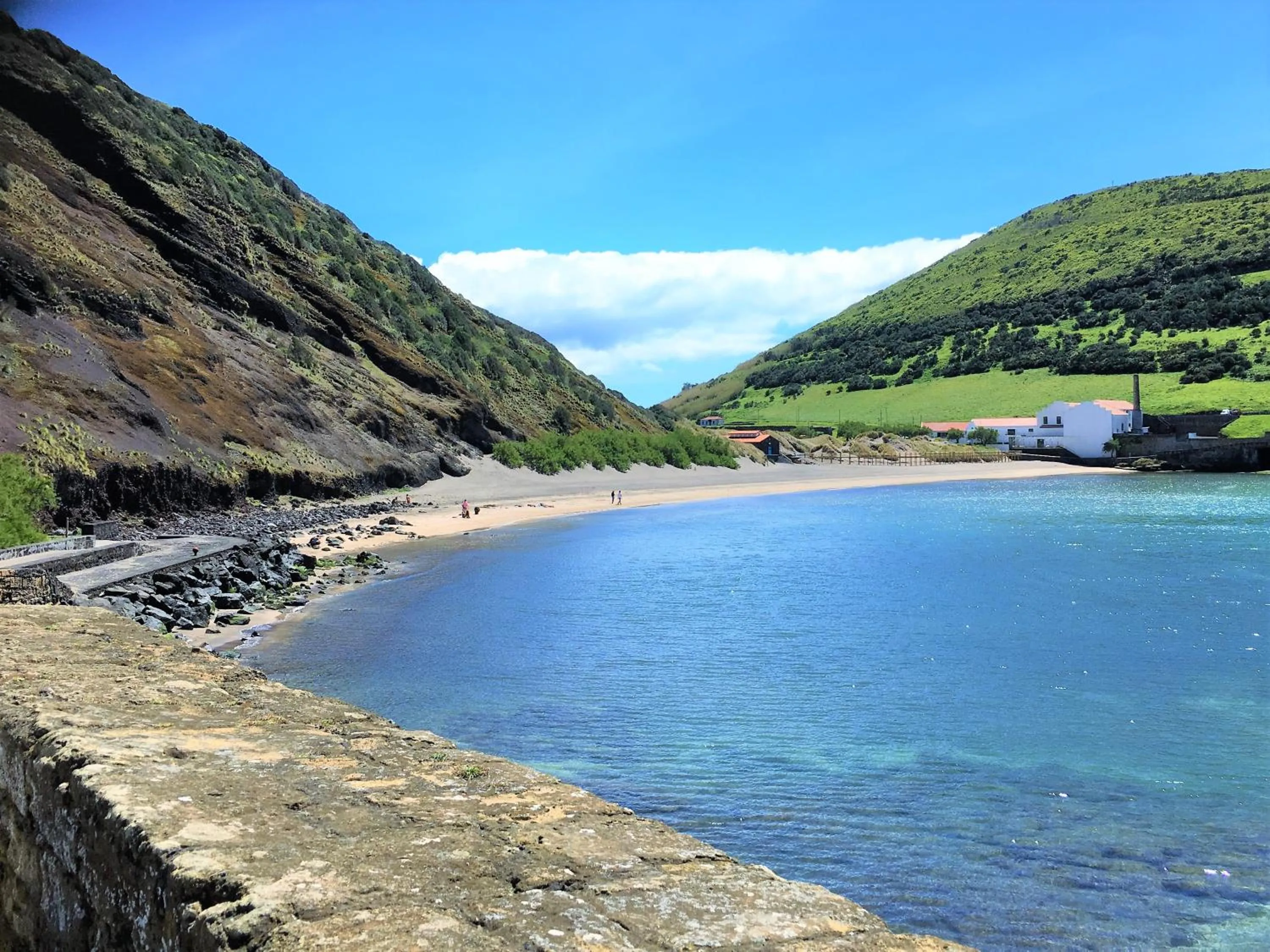 Beach in Porto Pim Bay