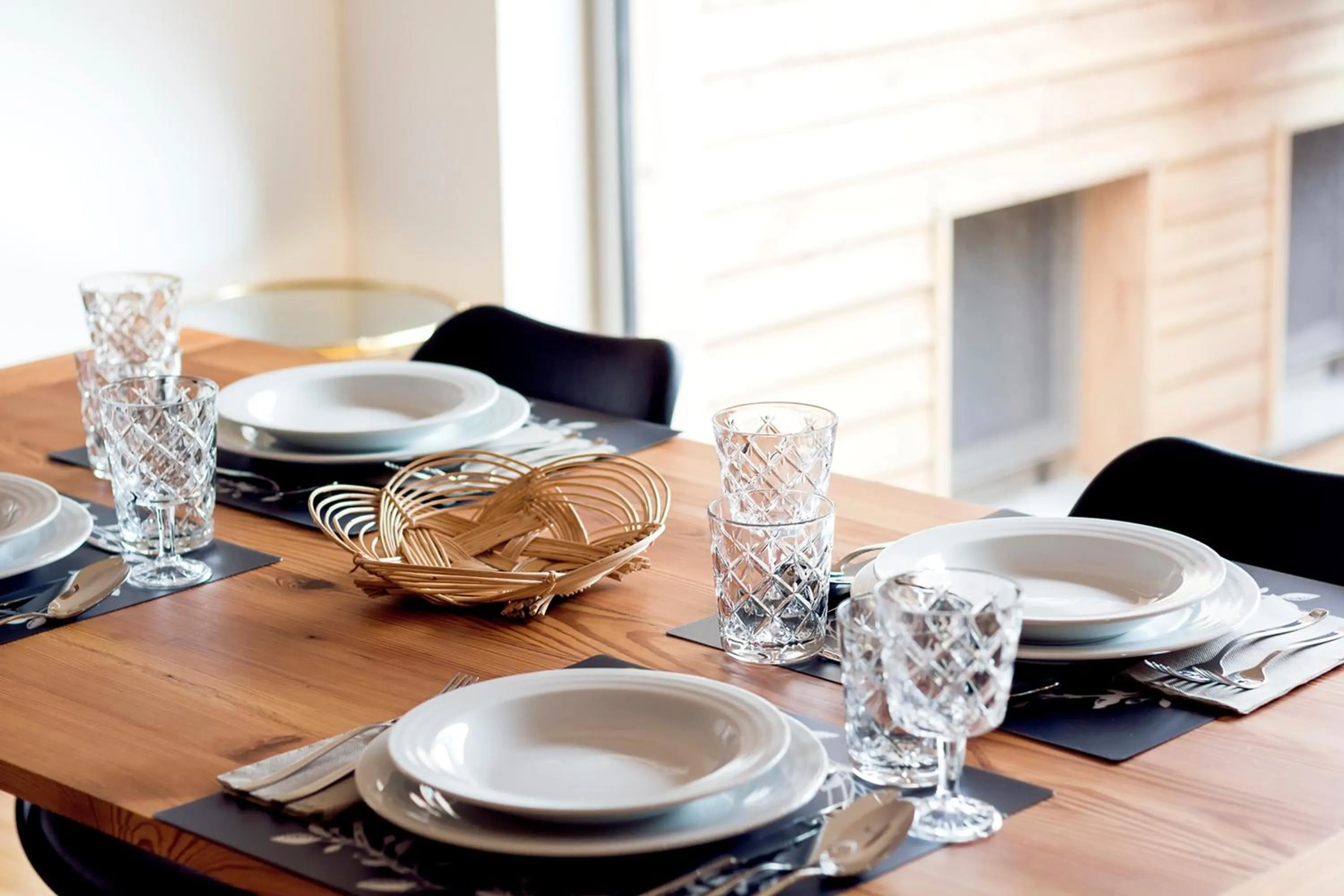 Dining area in Porto Pim Bay