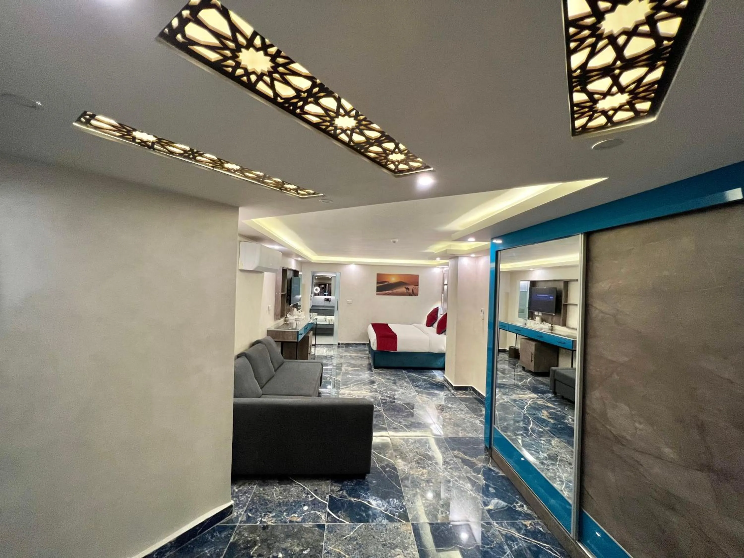 Communal lounge/ TV room in Petra Sella Hotel