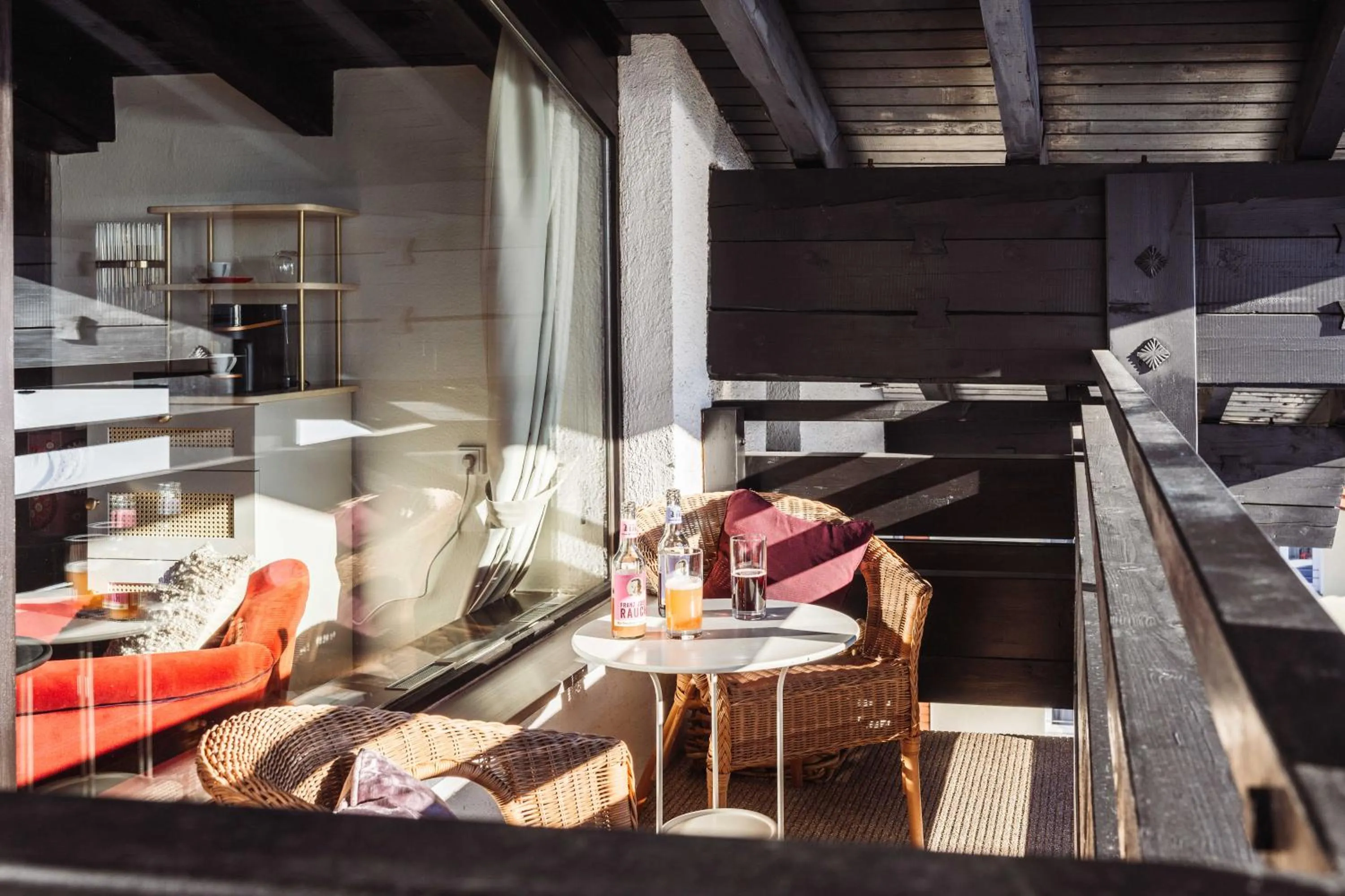 Balcony/Terrace, Bed in A-ROSA Hotel Thurnher's Alpenhof