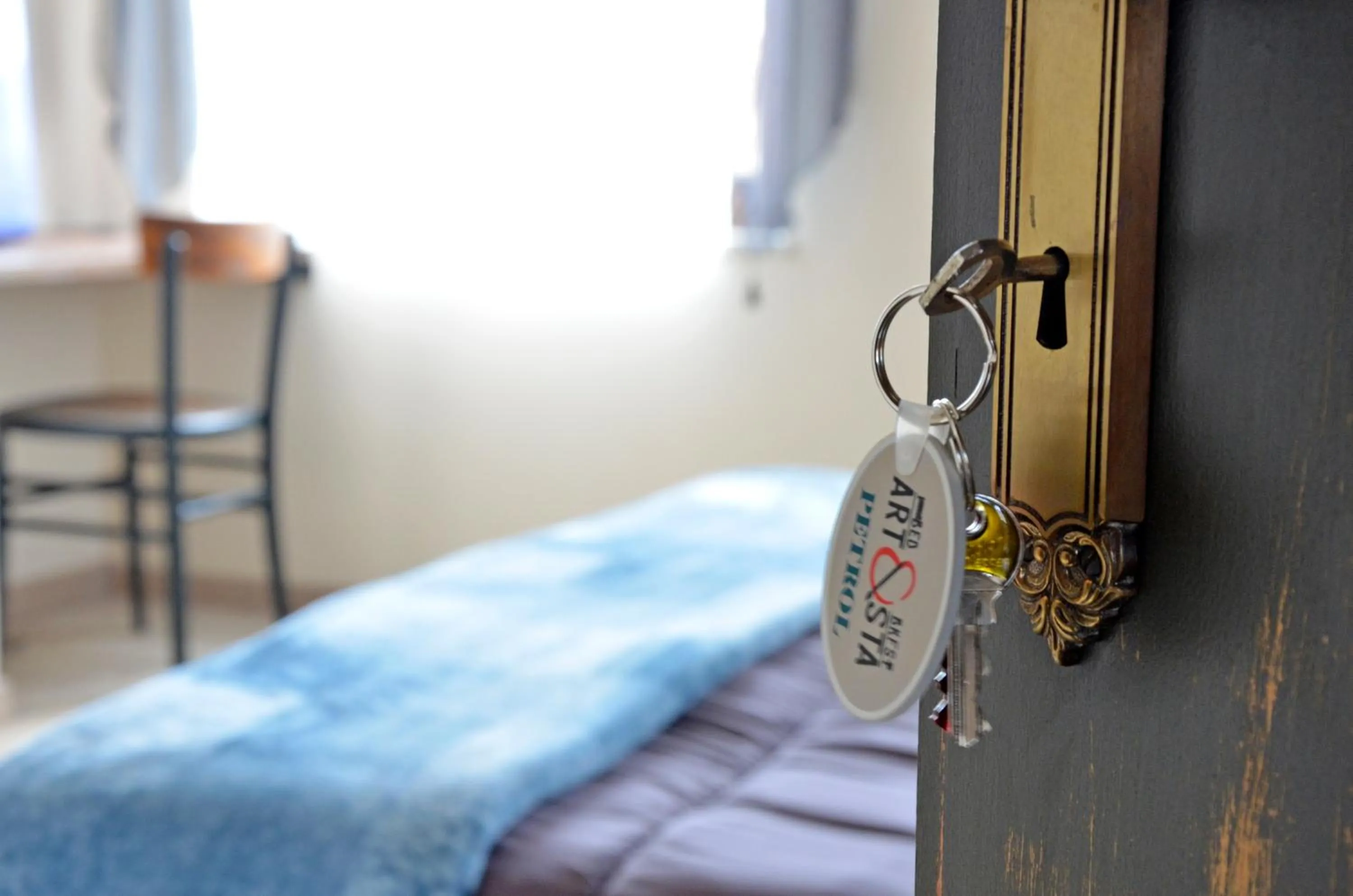 Decorative detail, Bed in Artista B&B