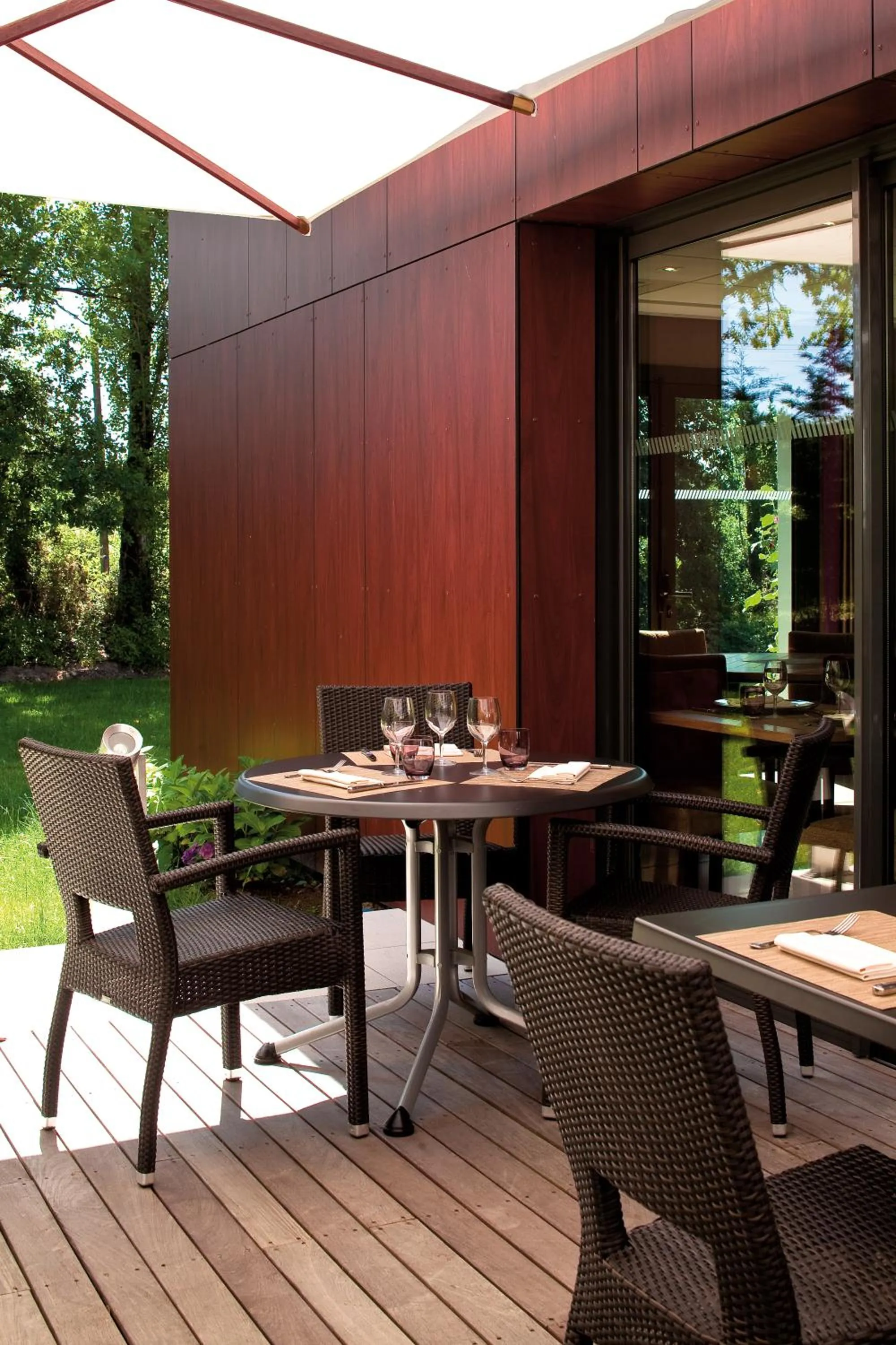 Balcony/Terrace in Kyriad Nantes Sud - Bouaye Aéroport