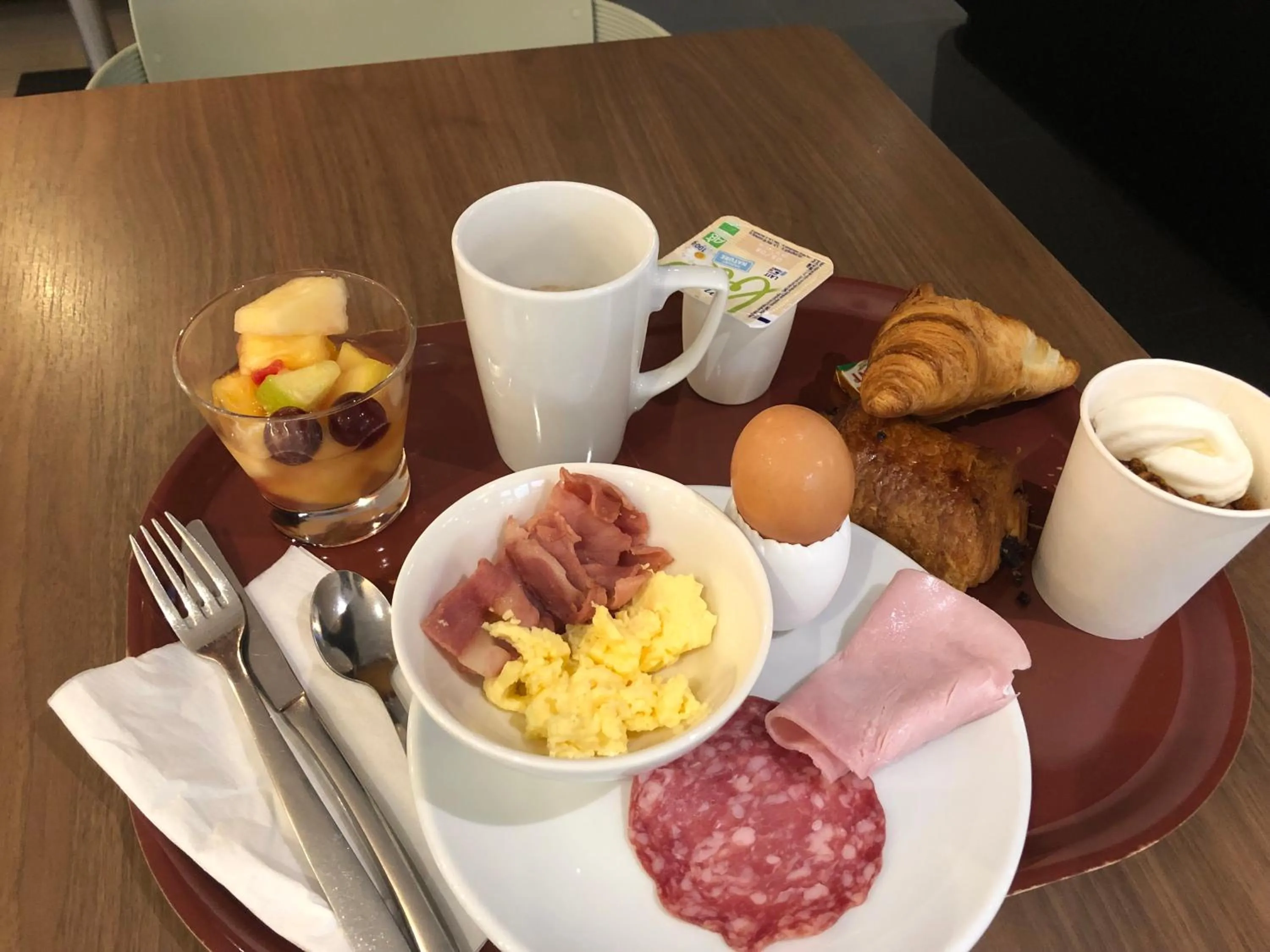 Buffet breakfast in KYRIAD HONFLEUR - La Riviere Saint Sauveur