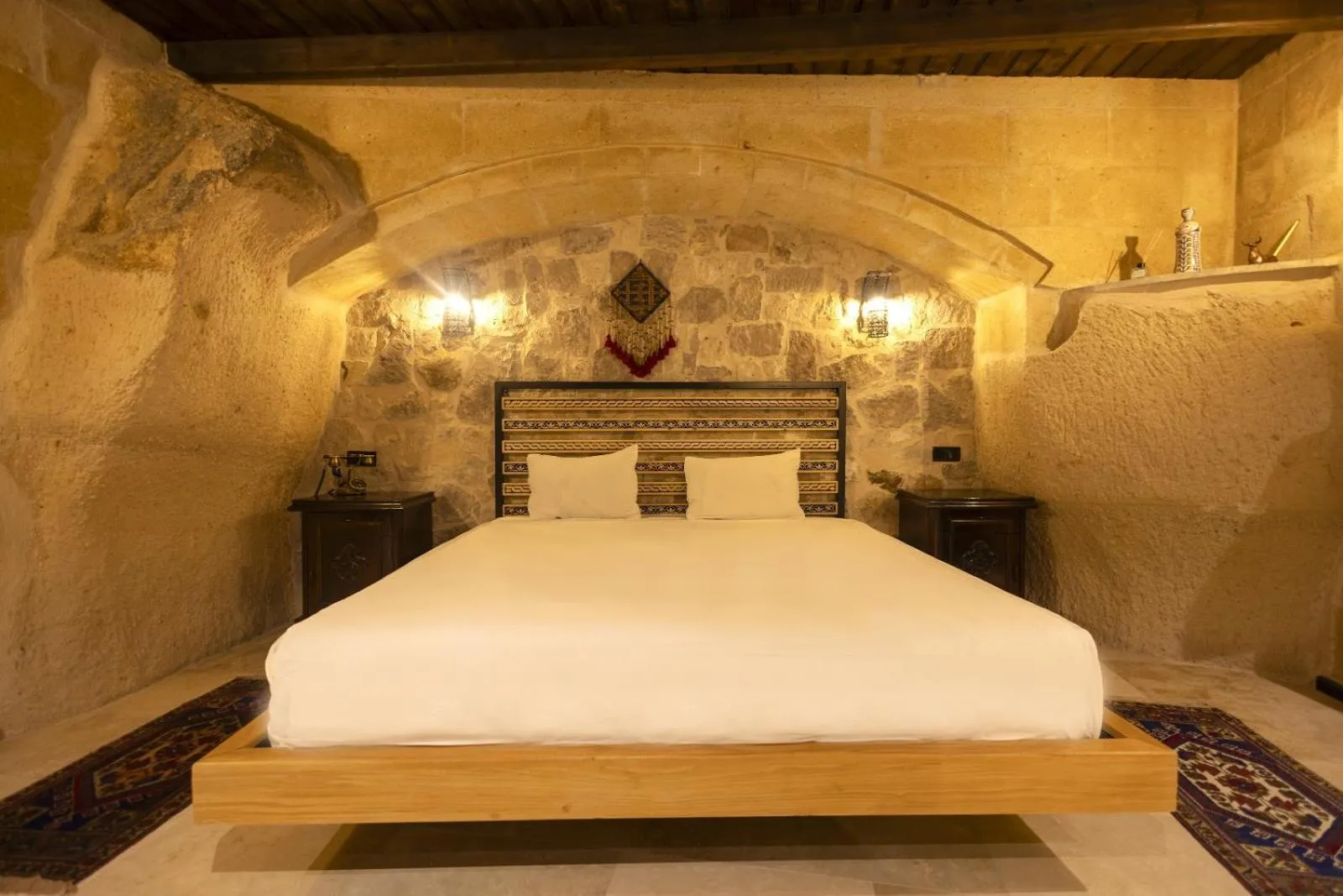Bed in Drala Inn Cappadocia
