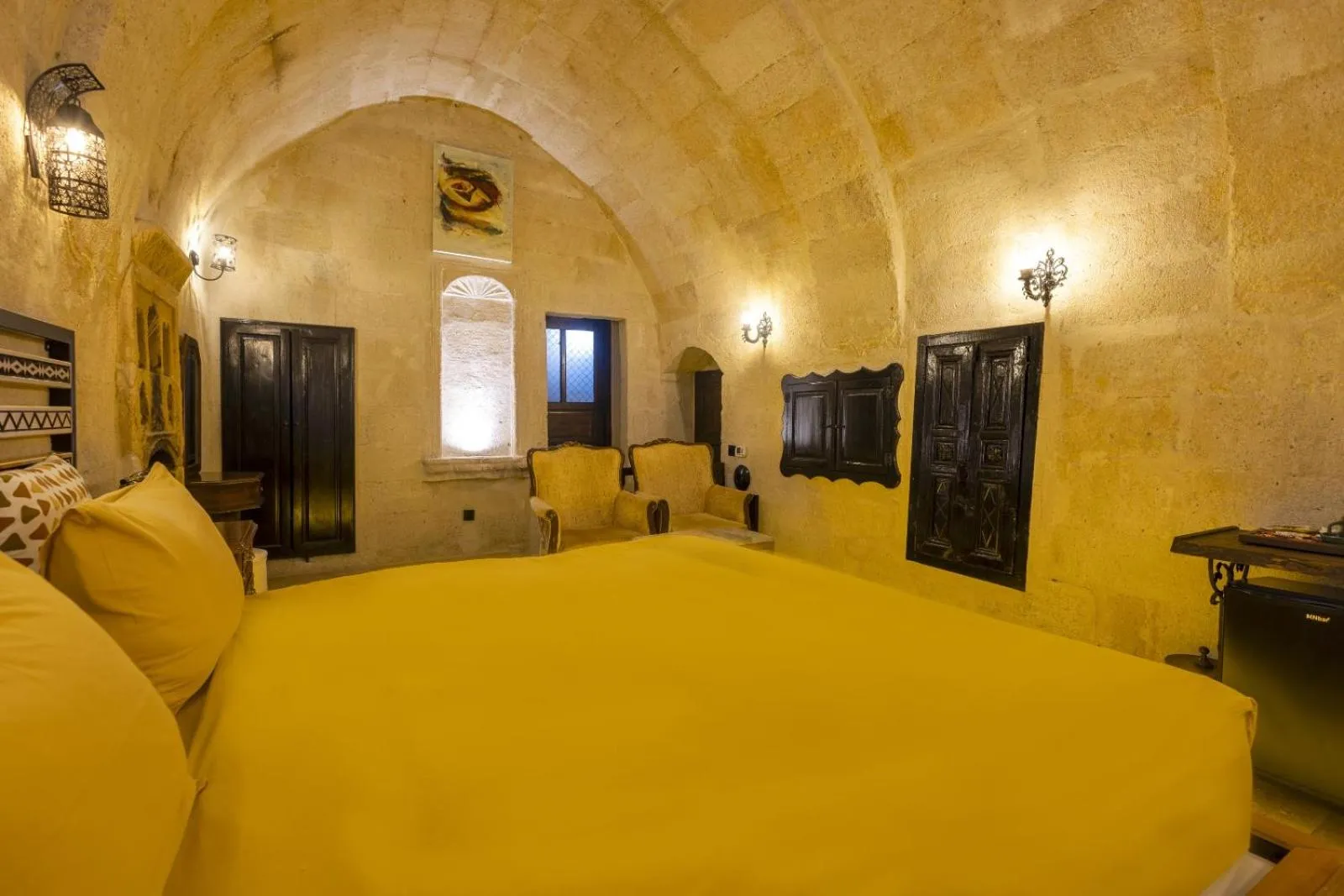 Bed in Drala Inn Cappadocia