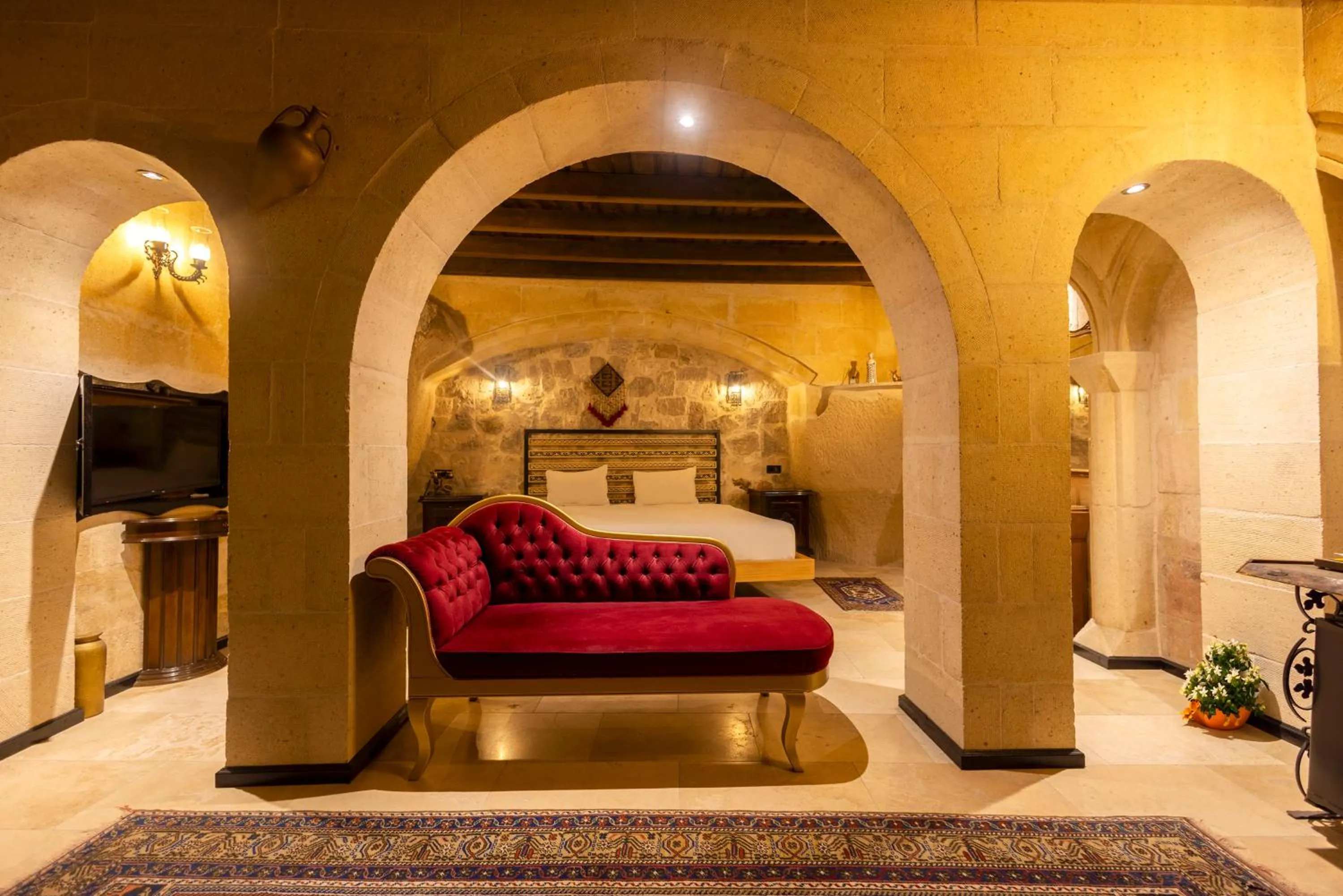 Bed in Drala Inn Cappadocia