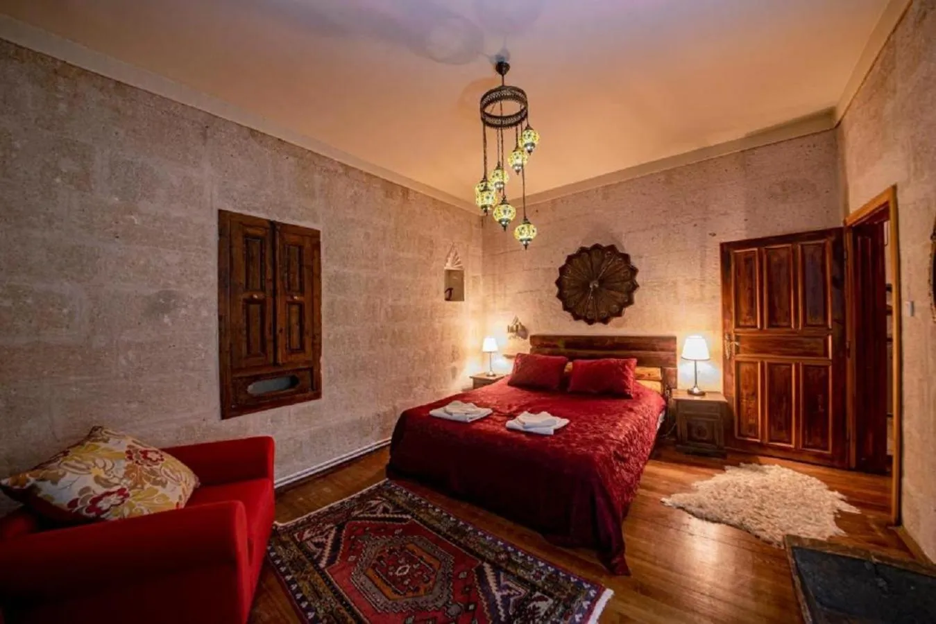 Bed in Drala Inn Cappadocia
