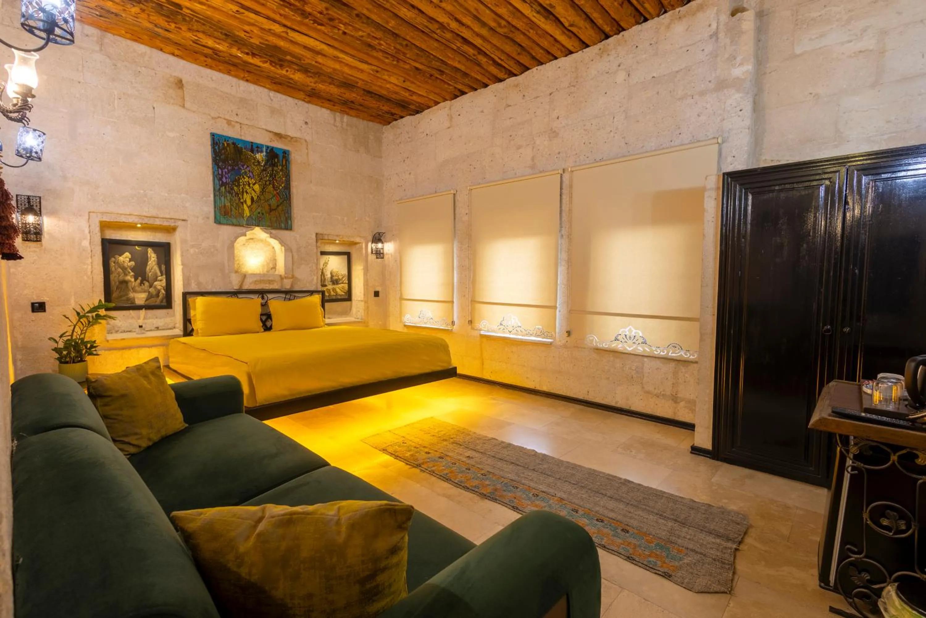 Bed in Drala Inn Cappadocia