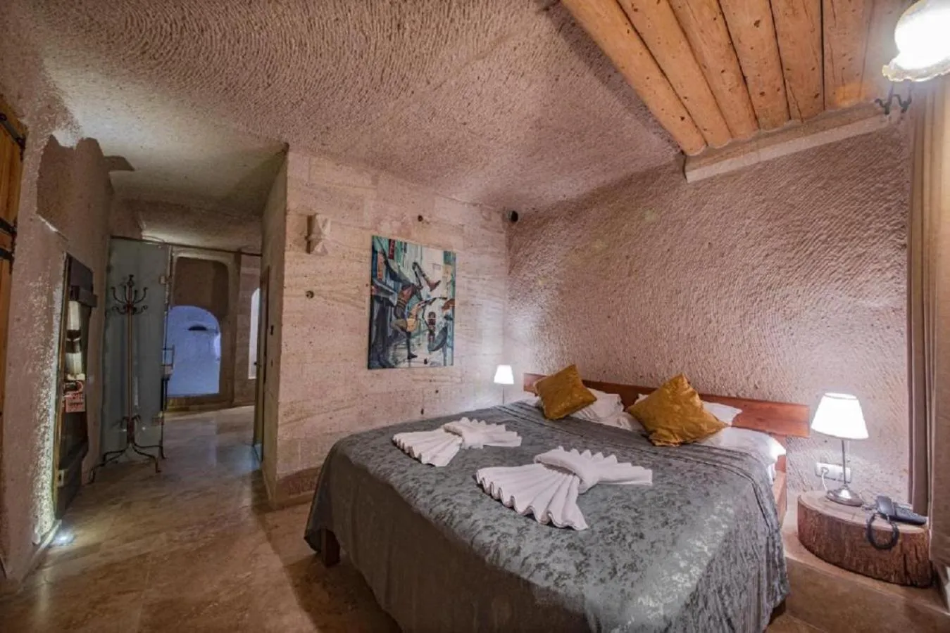 Bed in Drala Inn Cappadocia