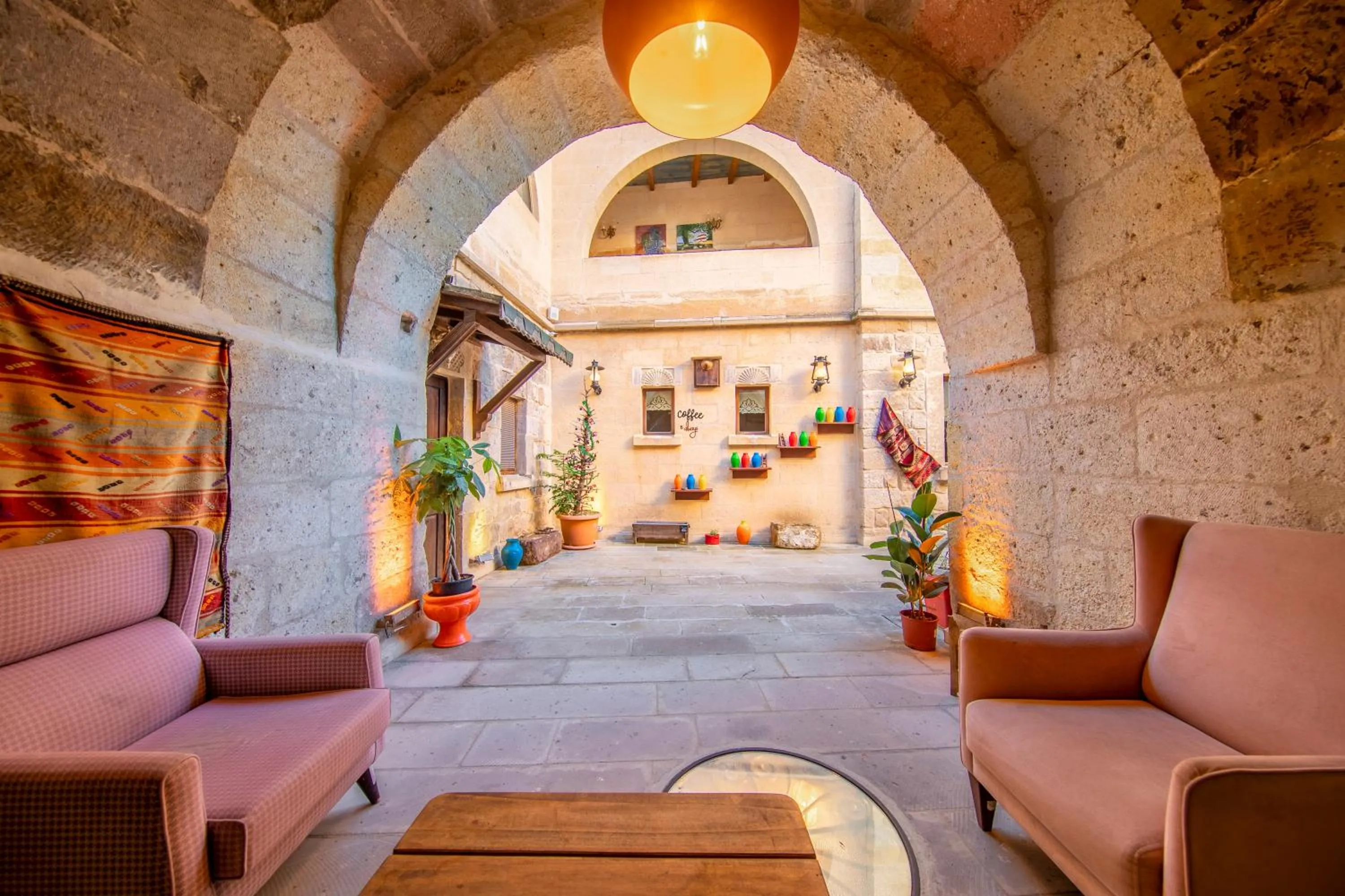 Seating area in Drala Inn Cappadocia