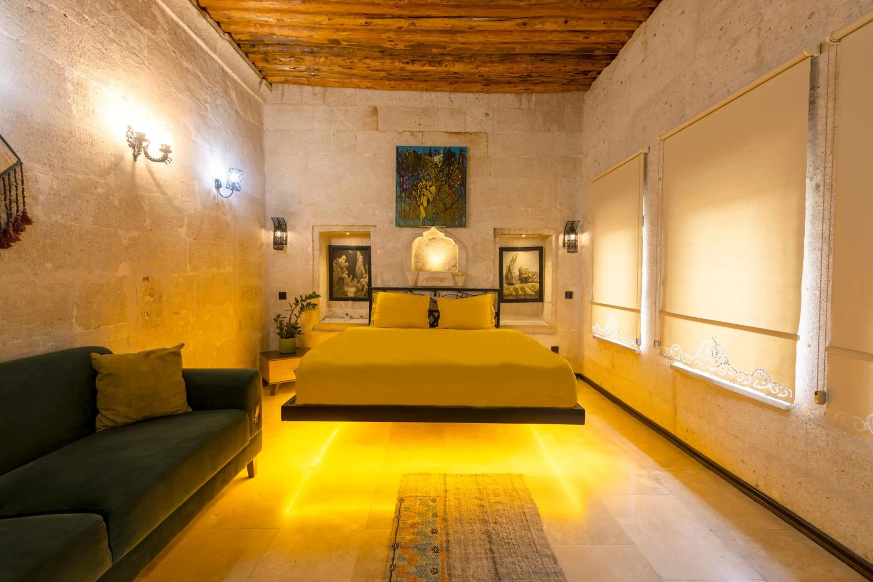 Bed in Drala Inn Cappadocia