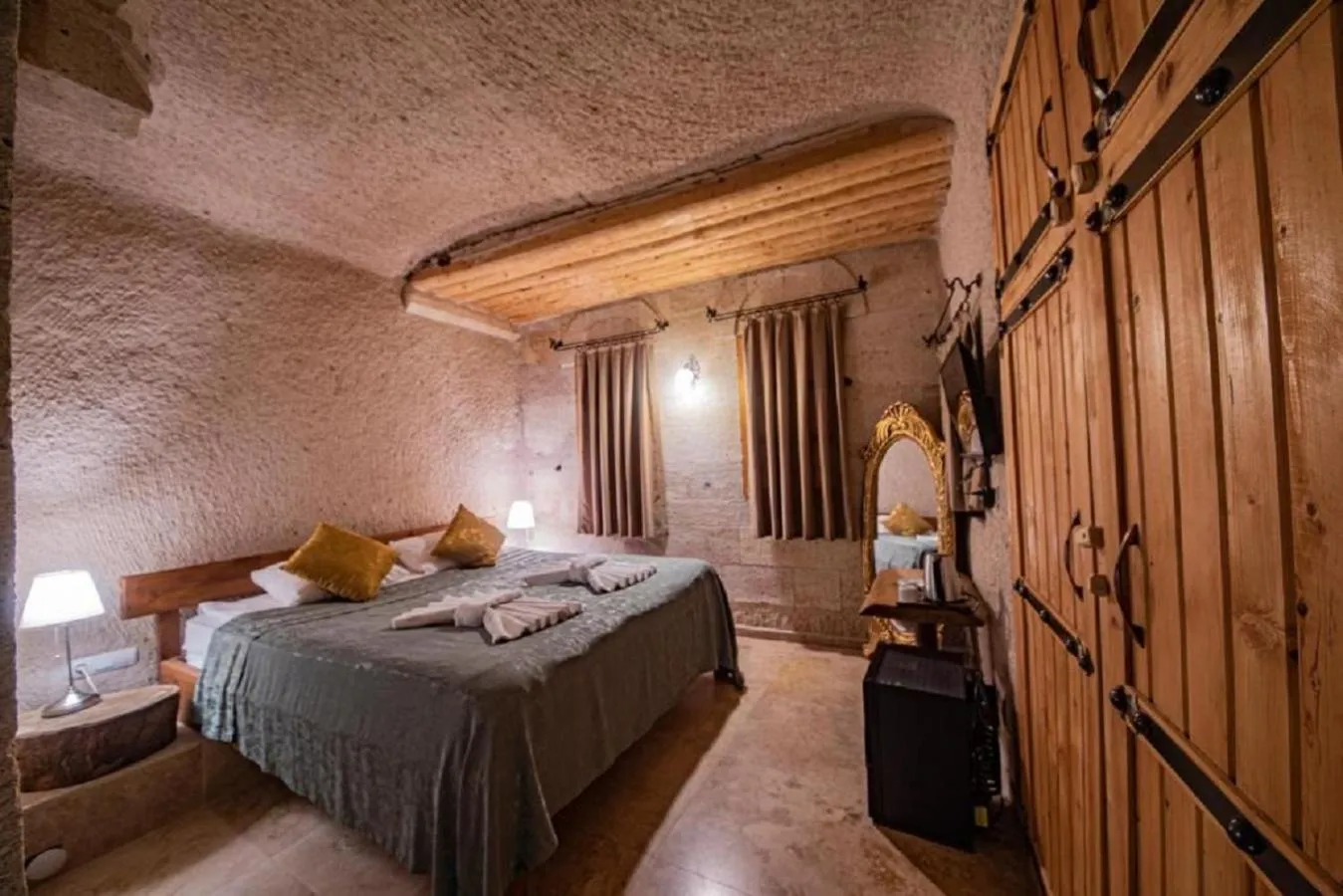 Bed in Drala Inn Cappadocia
