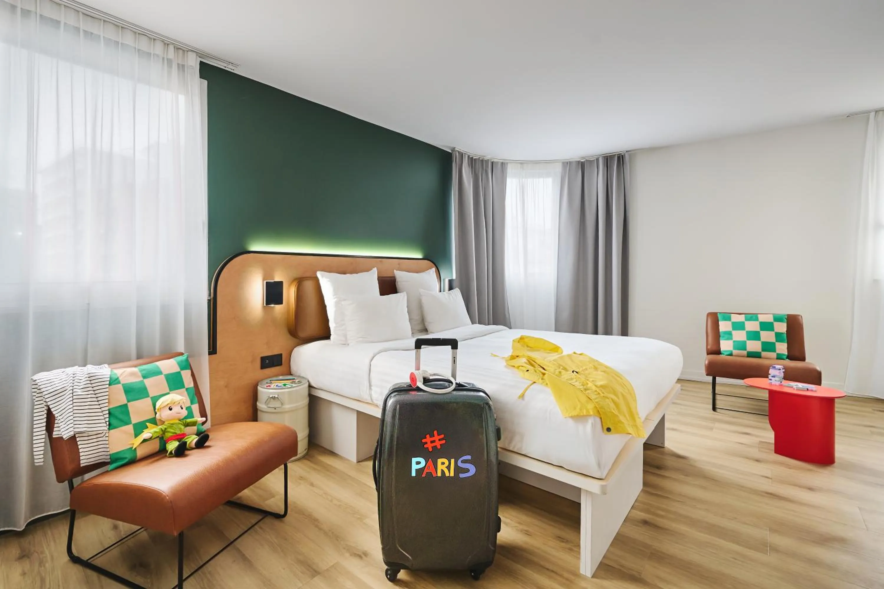 Bedroom, Bed in Moxy Paris Bastille