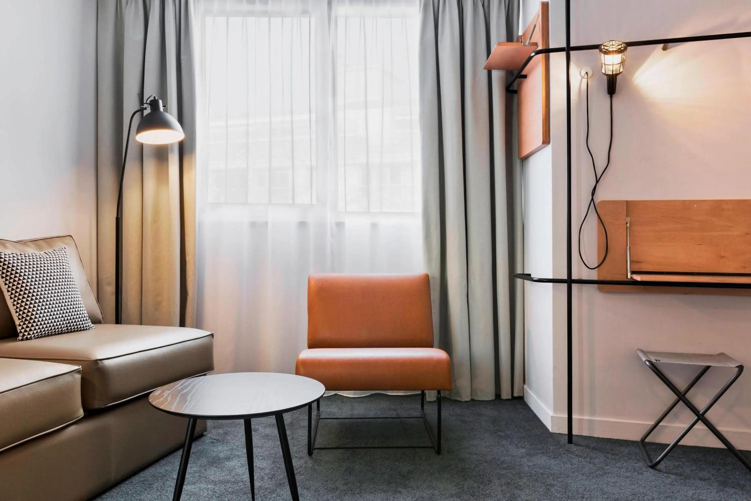 Living room in Moxy Paris Bastille