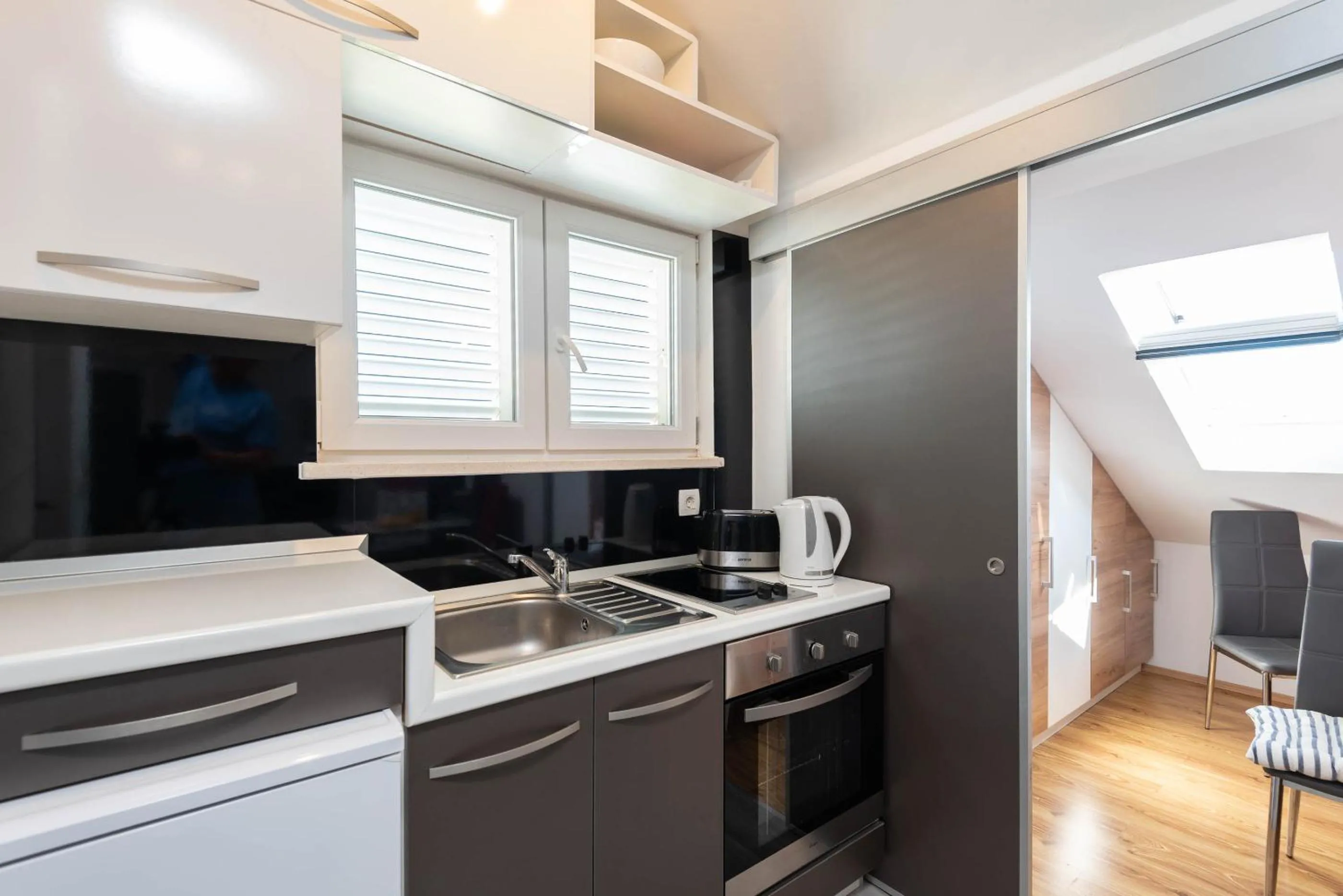Kitchen or kitchenette in Villa Marina