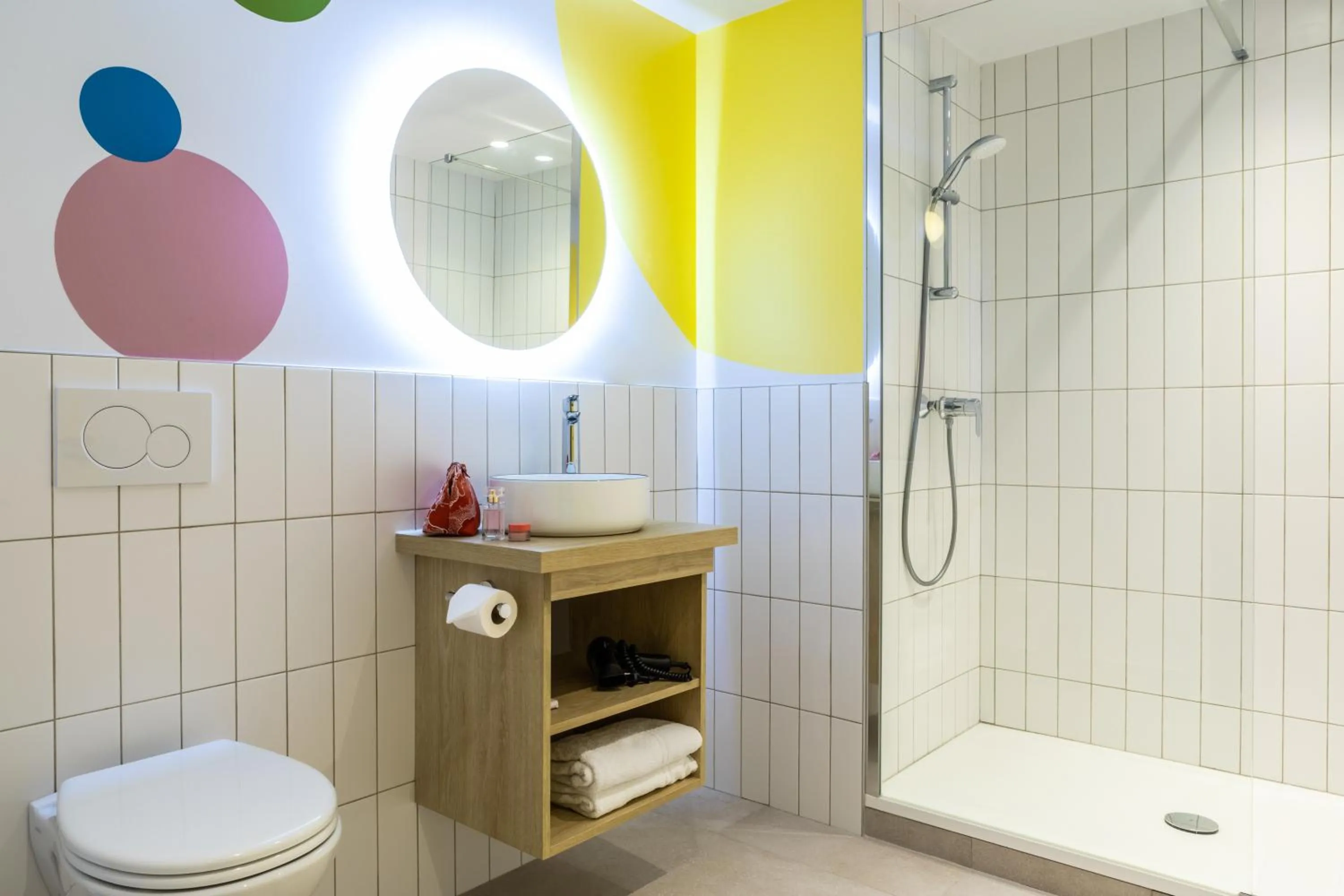 Shower in Ibis Styles Paris Saint Denis Pleyel