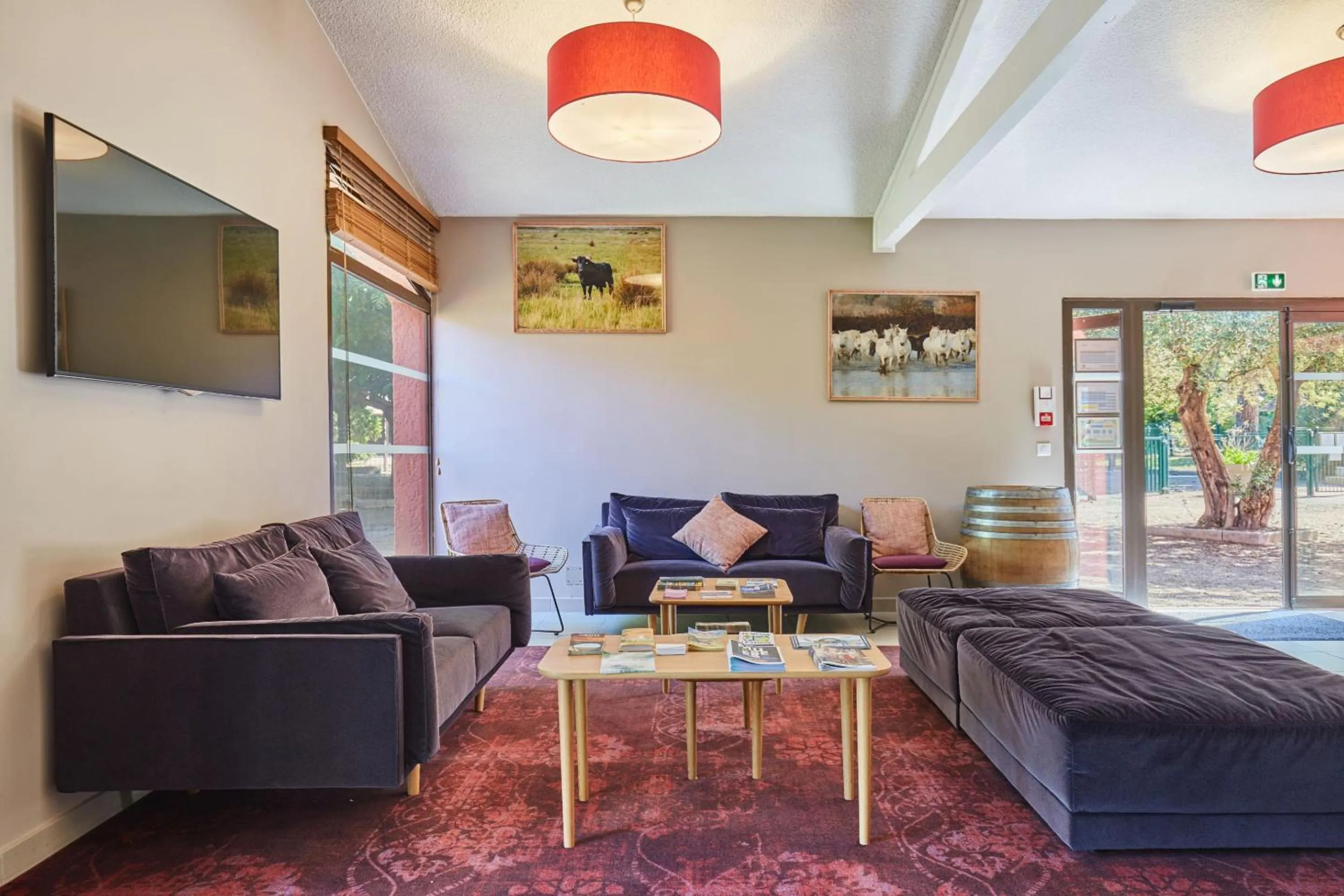 Lobby or reception in Résidence Odalys Le Village Camarguais Les Gardians