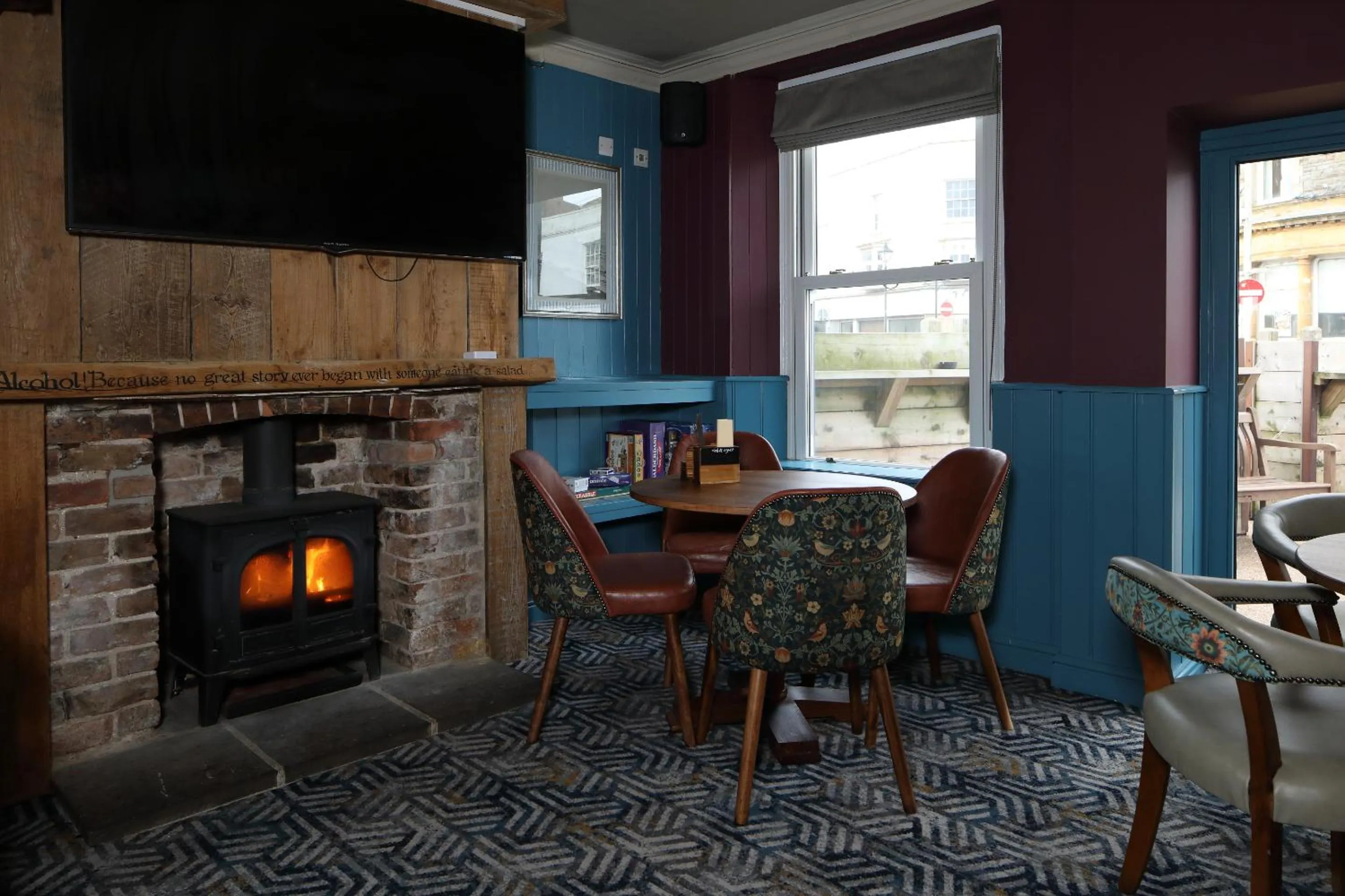 Dining area in The Victoria Hotel