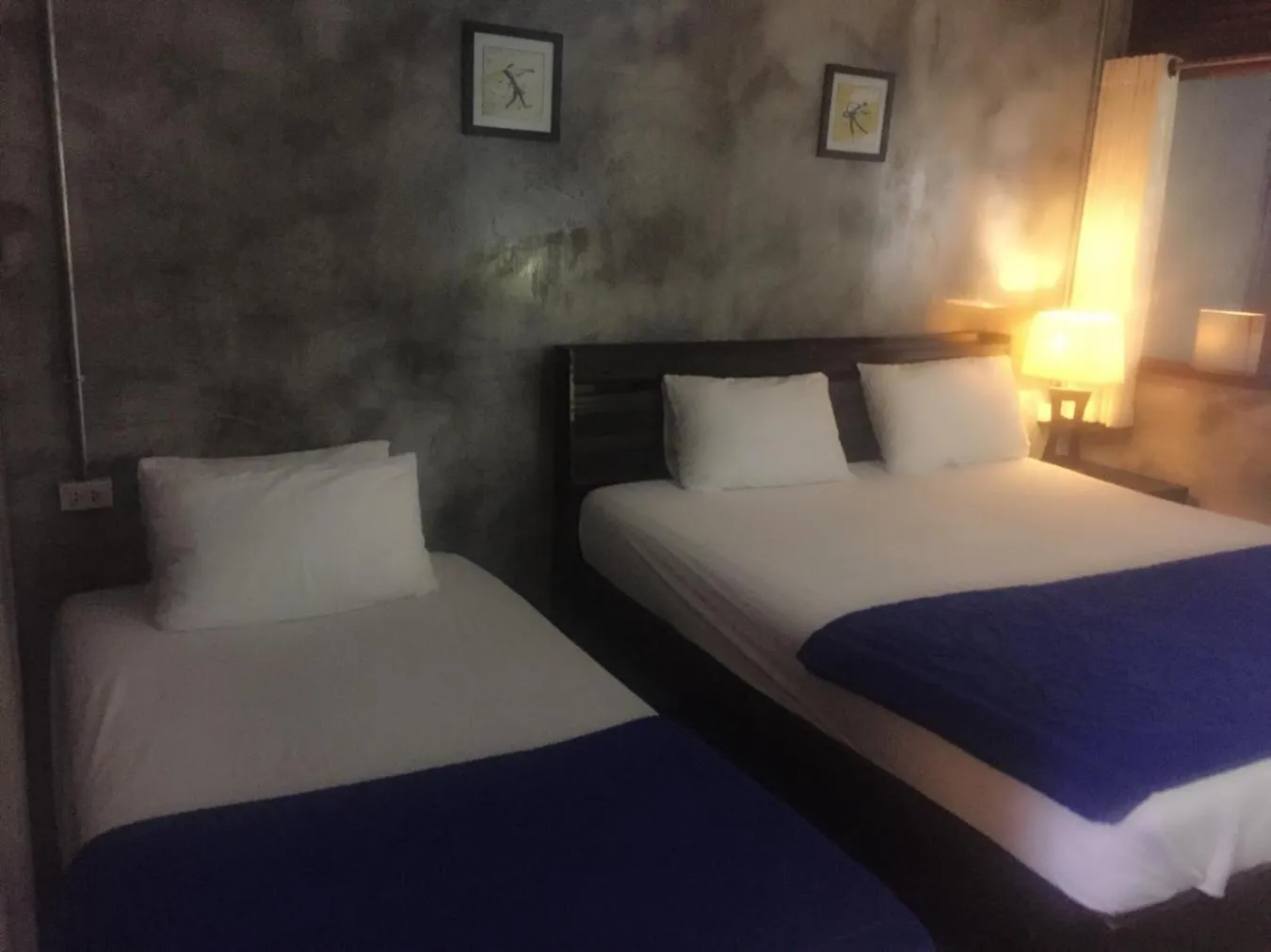 Bed in Crescent Bay Resort