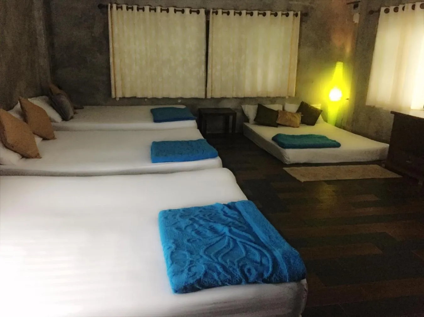 Bed in Crescent Bay Resort