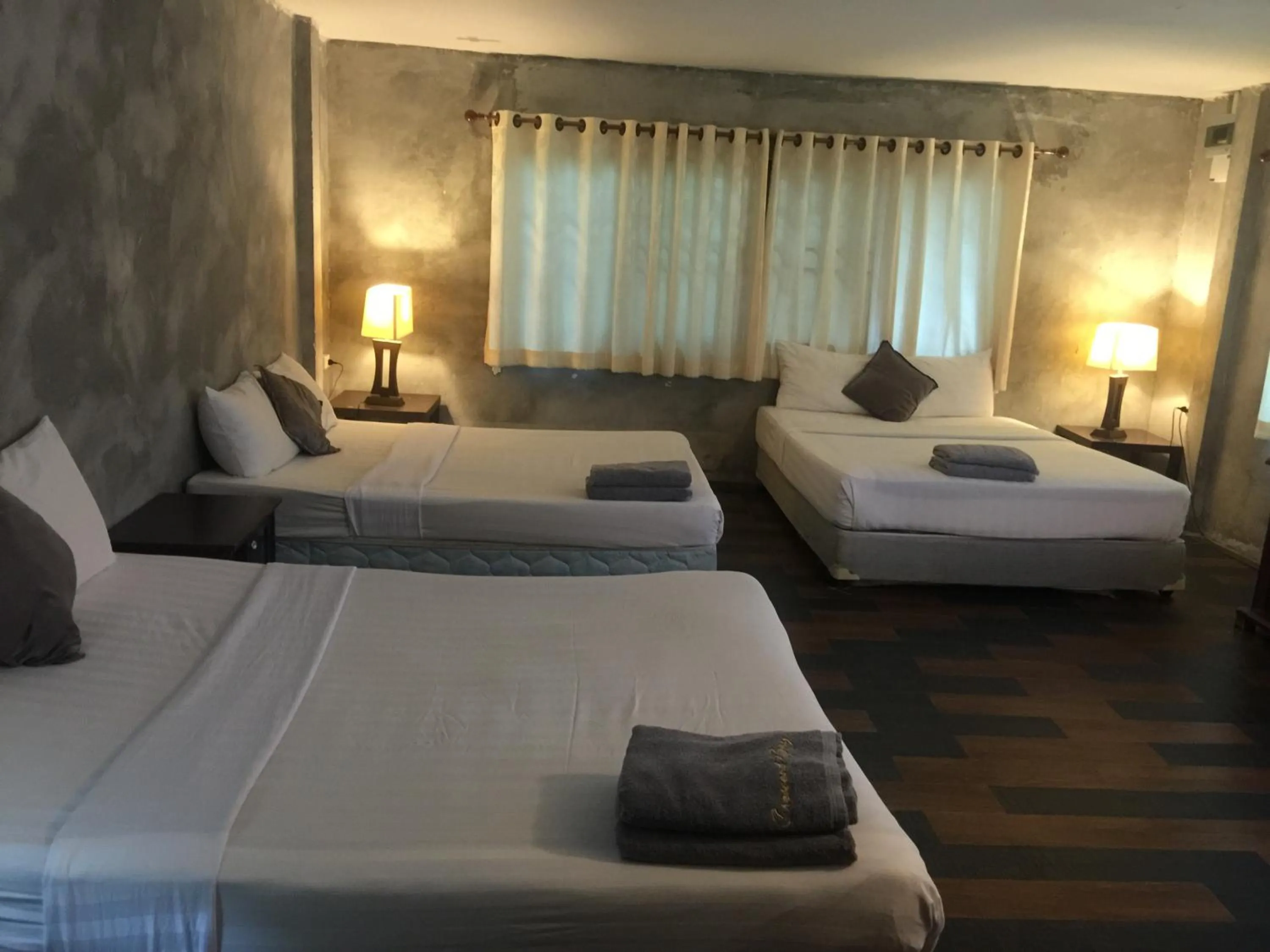 Bed in Crescent Bay Resort