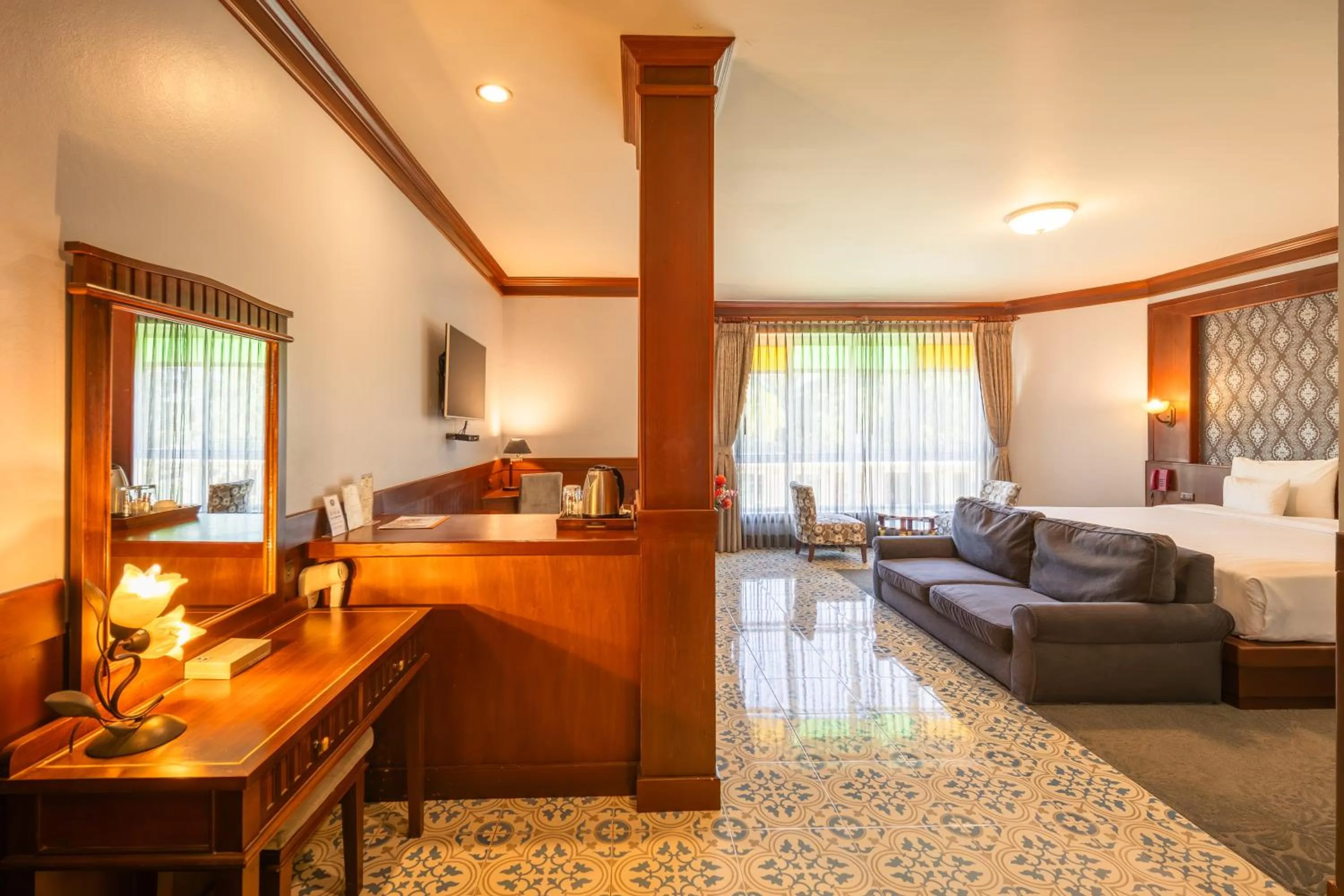 Photo of the whole room, Bed in Erawan Phangnga Hotel, Natai Beach