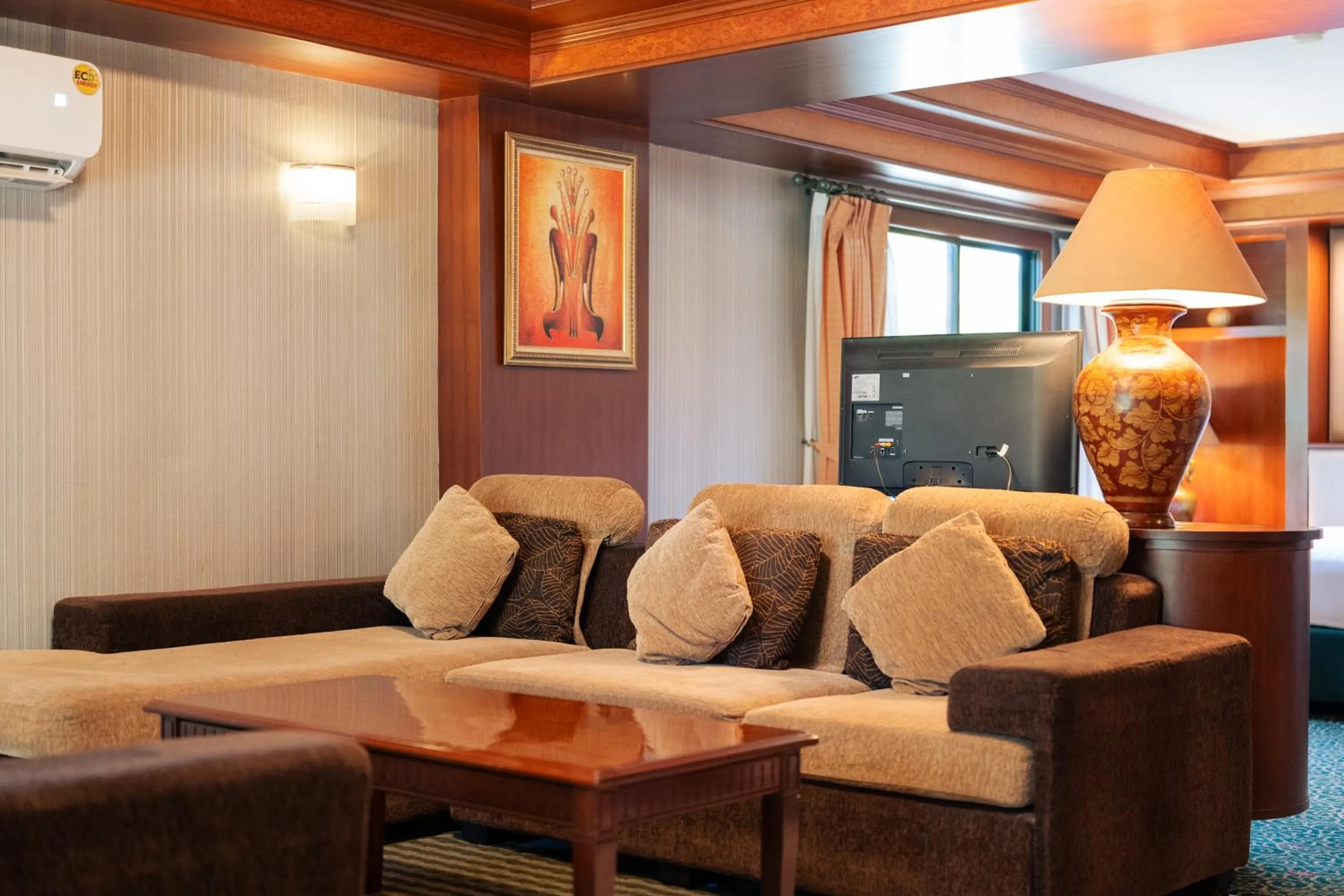 Living room in Erawan Phangnga Hotel, Natai Beach