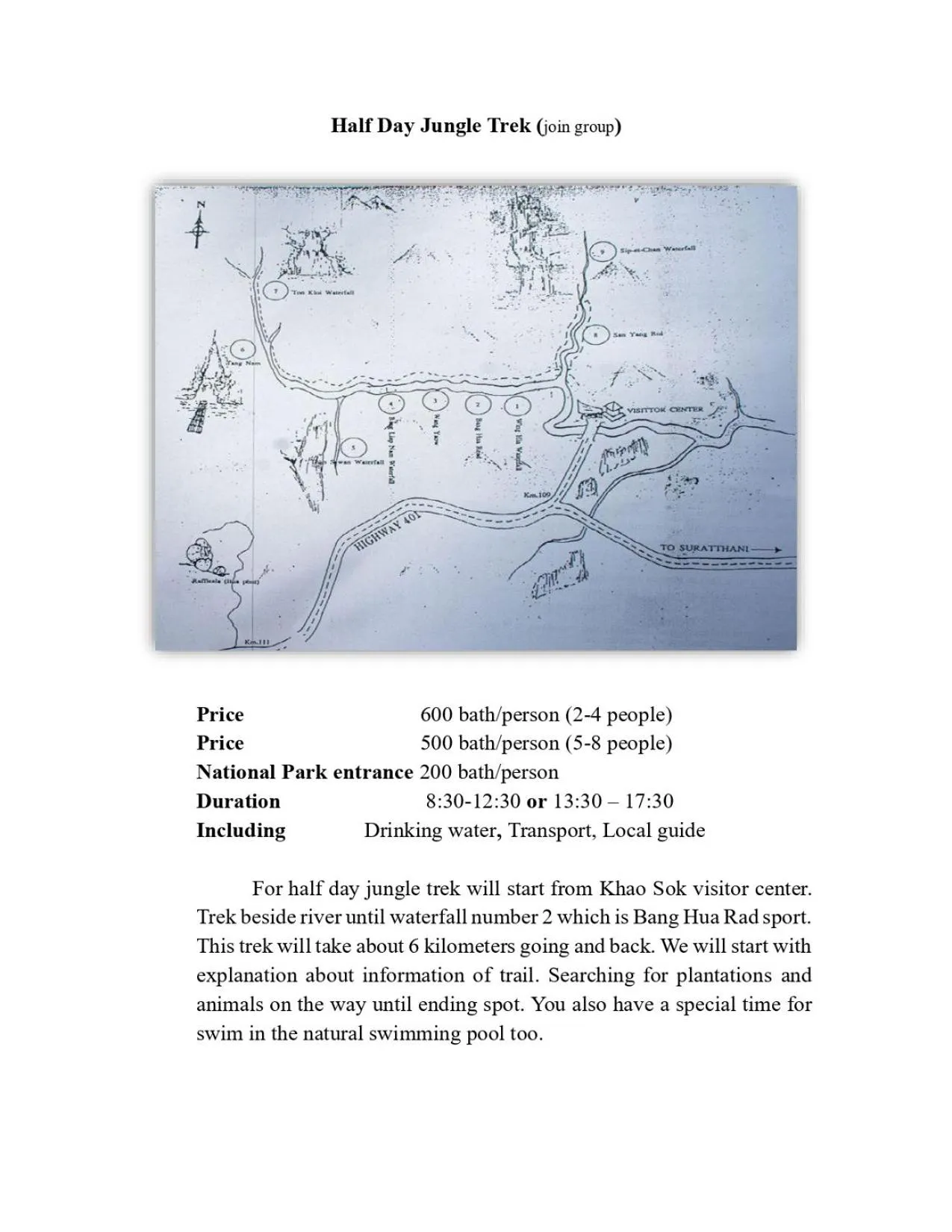 Activities in Khao Sok Green Mountain View