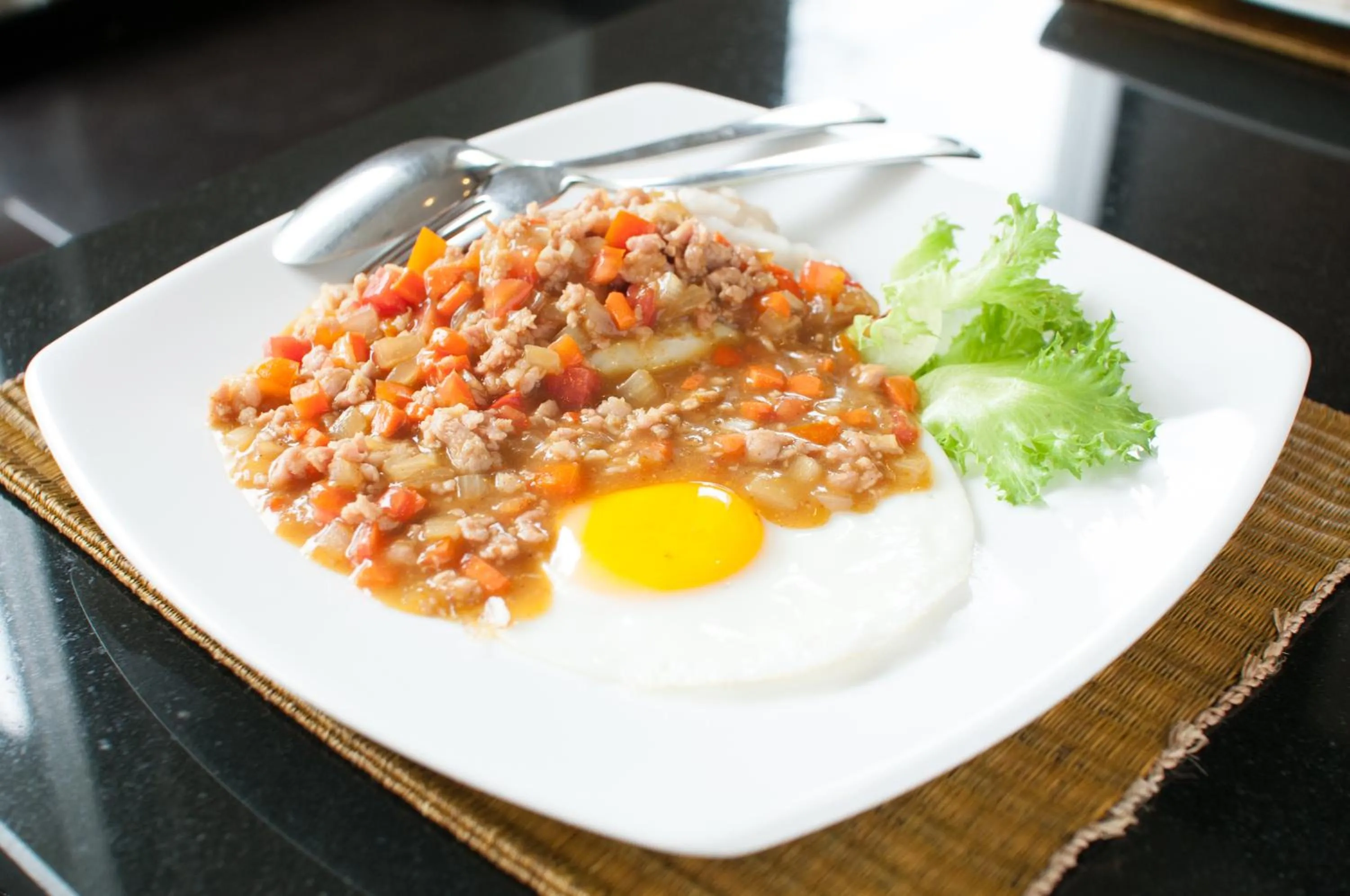 Food close-up in Kasemsarn Hotel Chanthaburi