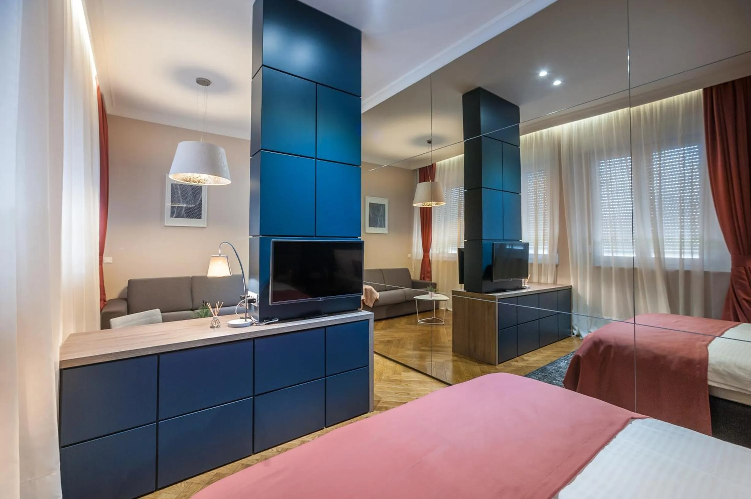 Seating area, Bed in Zadera Accommodation