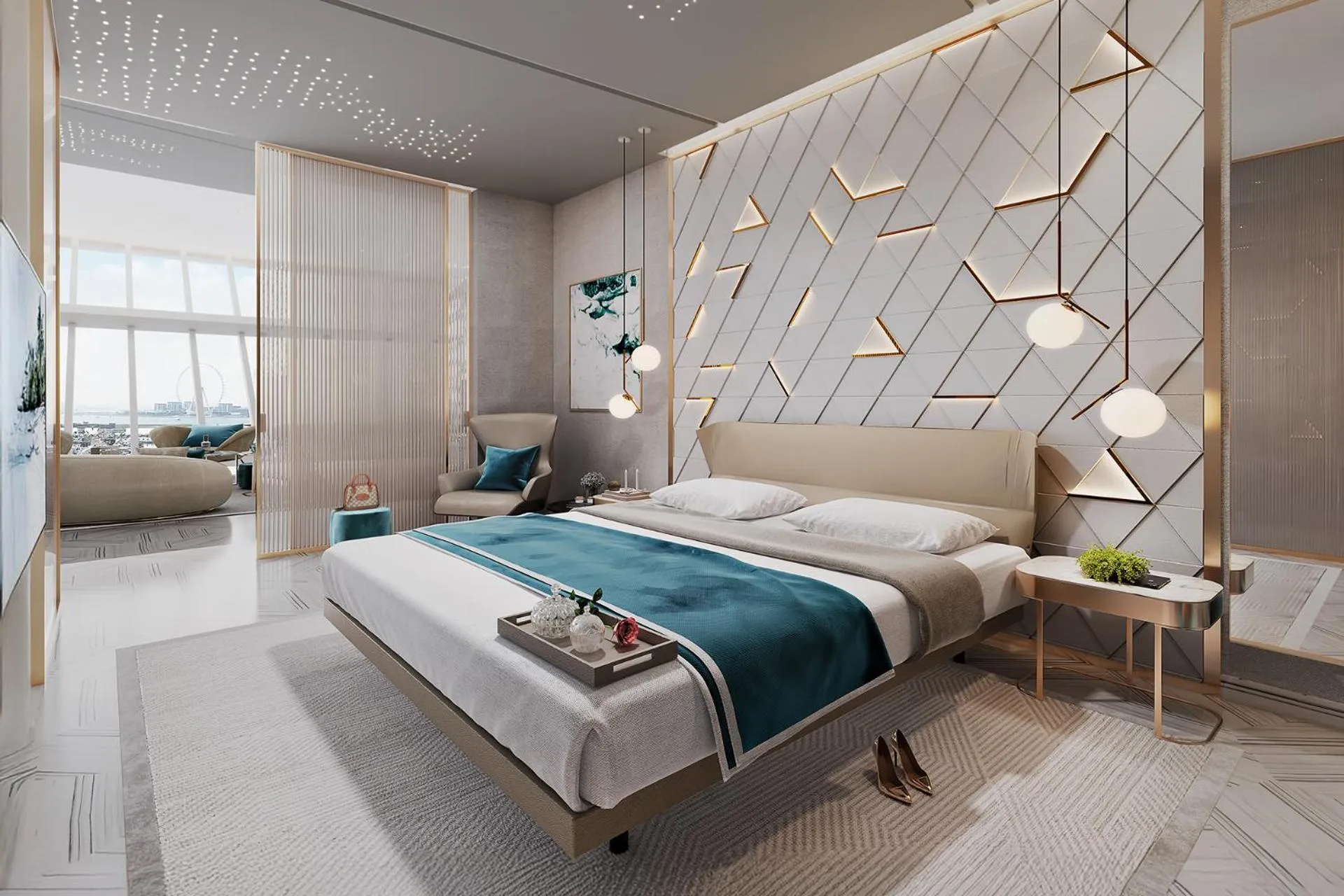 Bedroom, Bed in FIVE Palm Jumeirah Dubai
