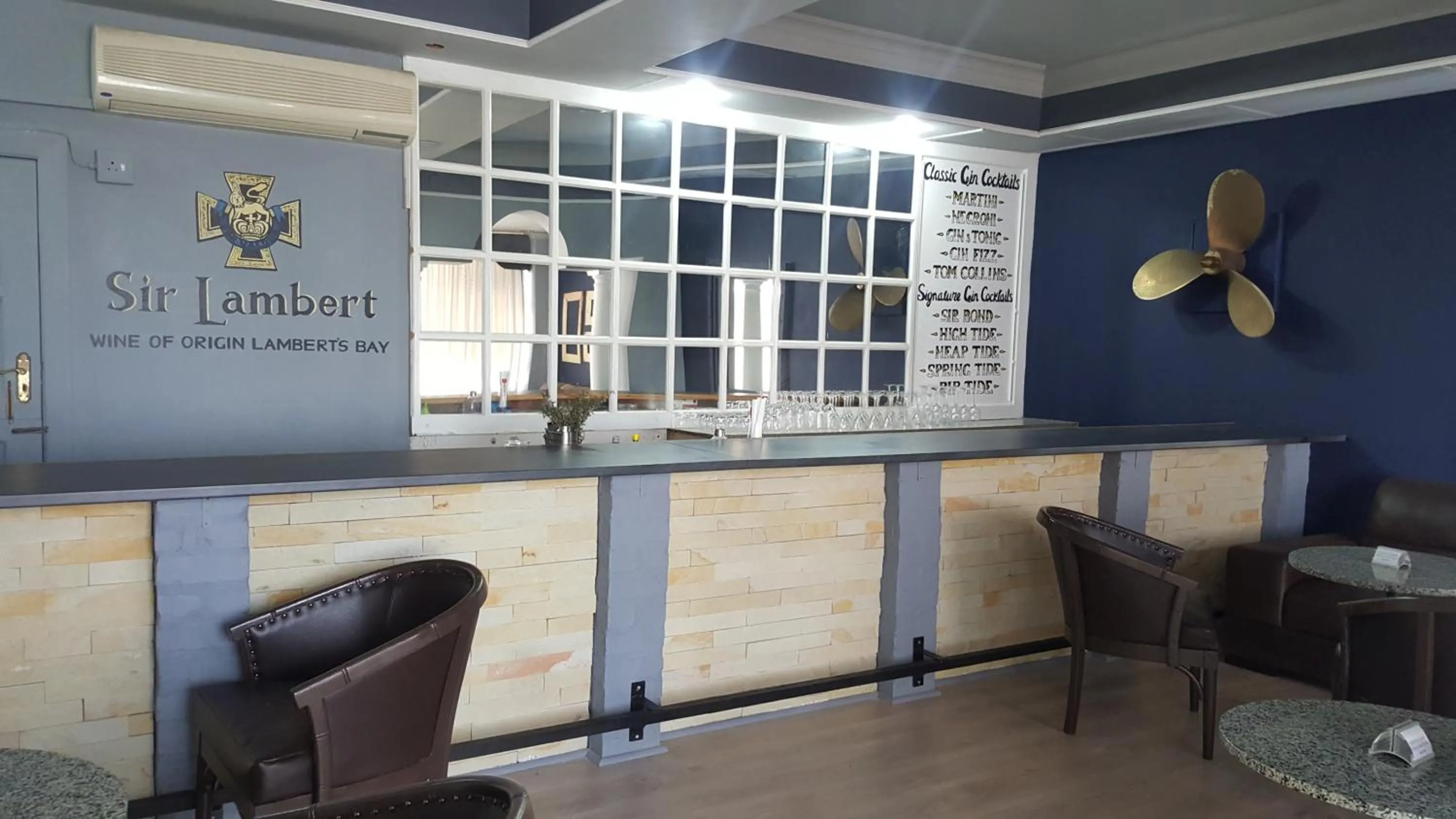 Alcoholic drinks in Lamberts Bay Hotel