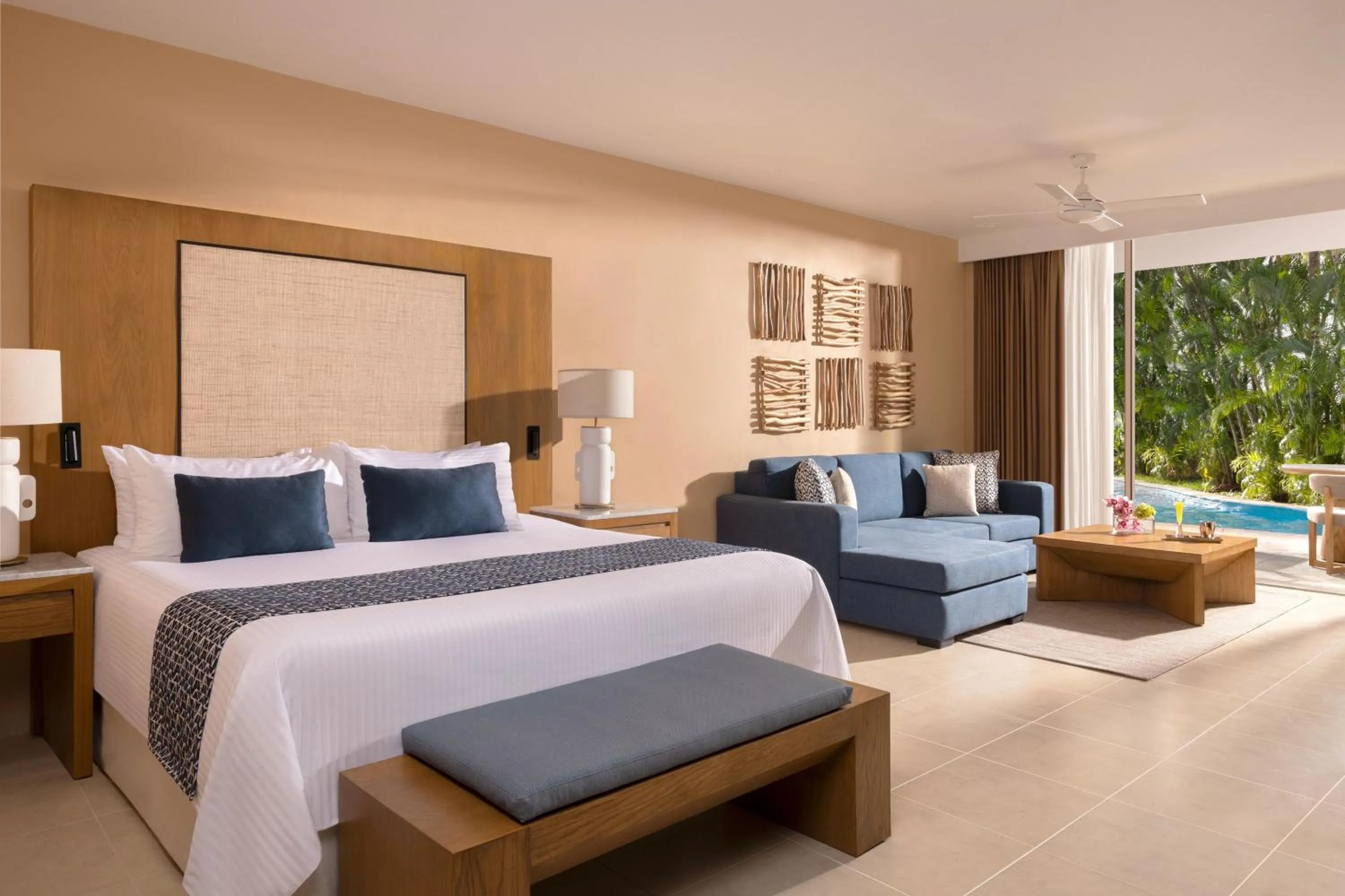 Bedroom, Bed in Secrets Aura Cozumel - Adults Only