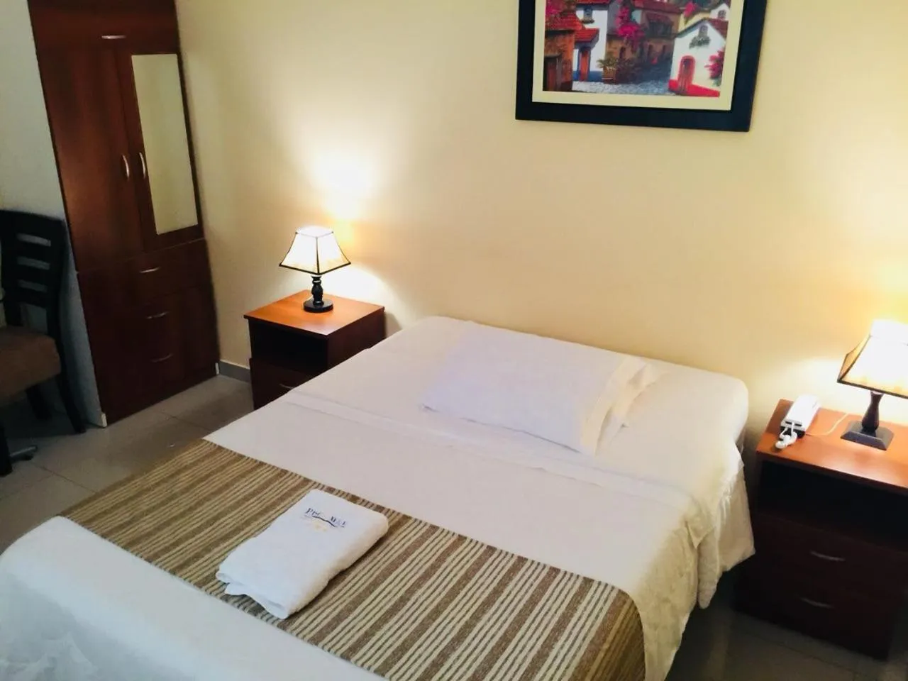 Decorative detail, Bed in PiscoMar Peru