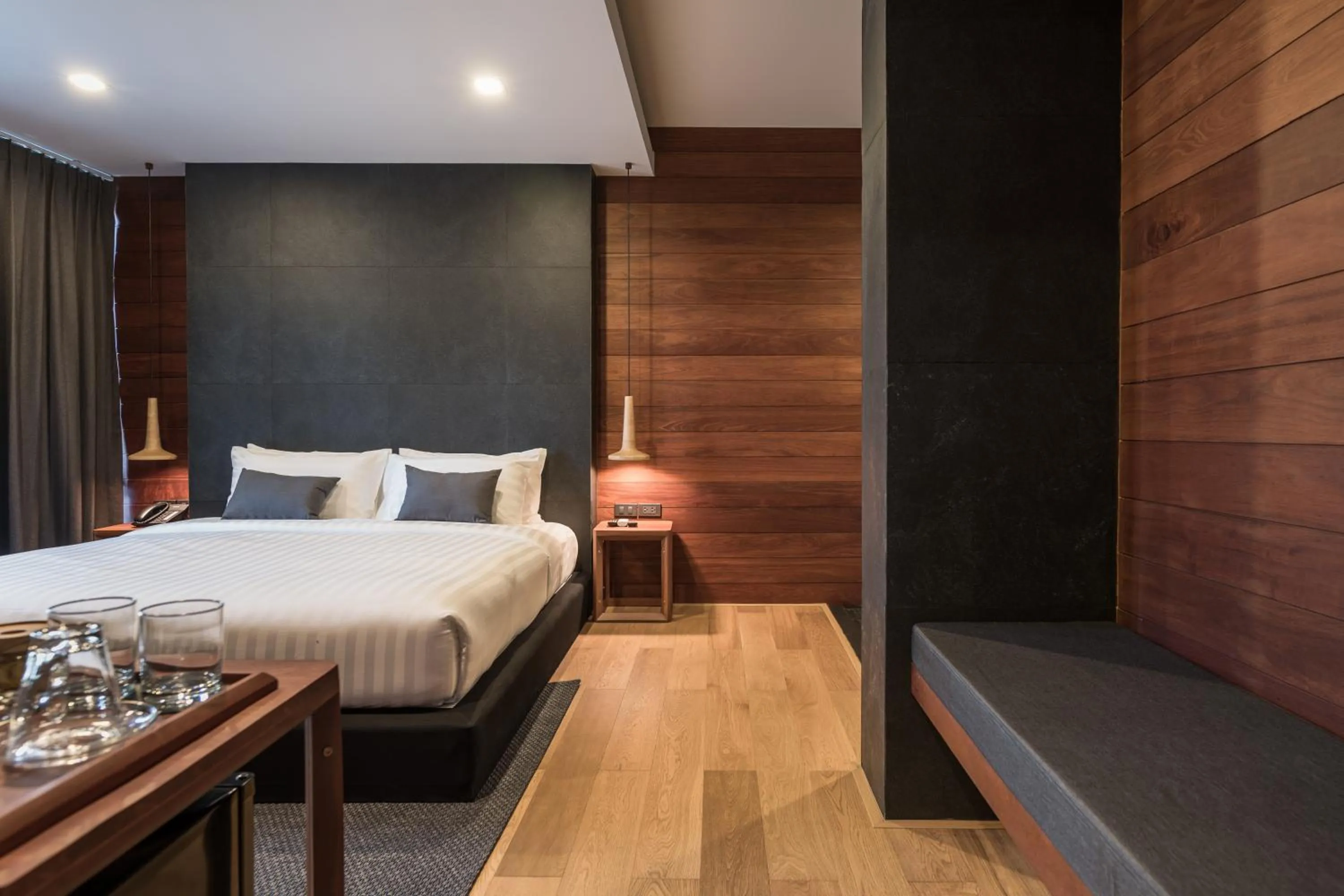 Seating area, Bed in The Habita Hatyai