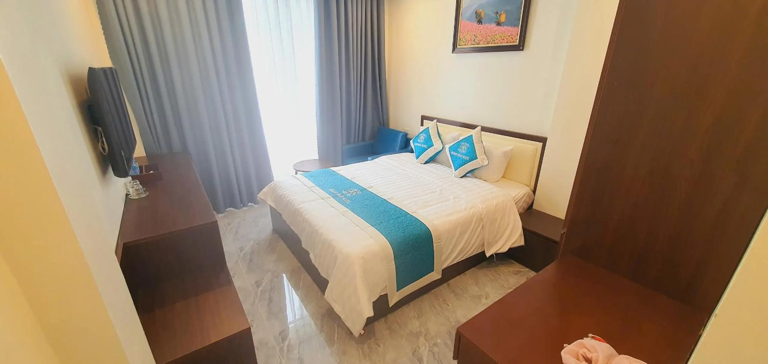 Bed in Hoang Ngoc Hotel