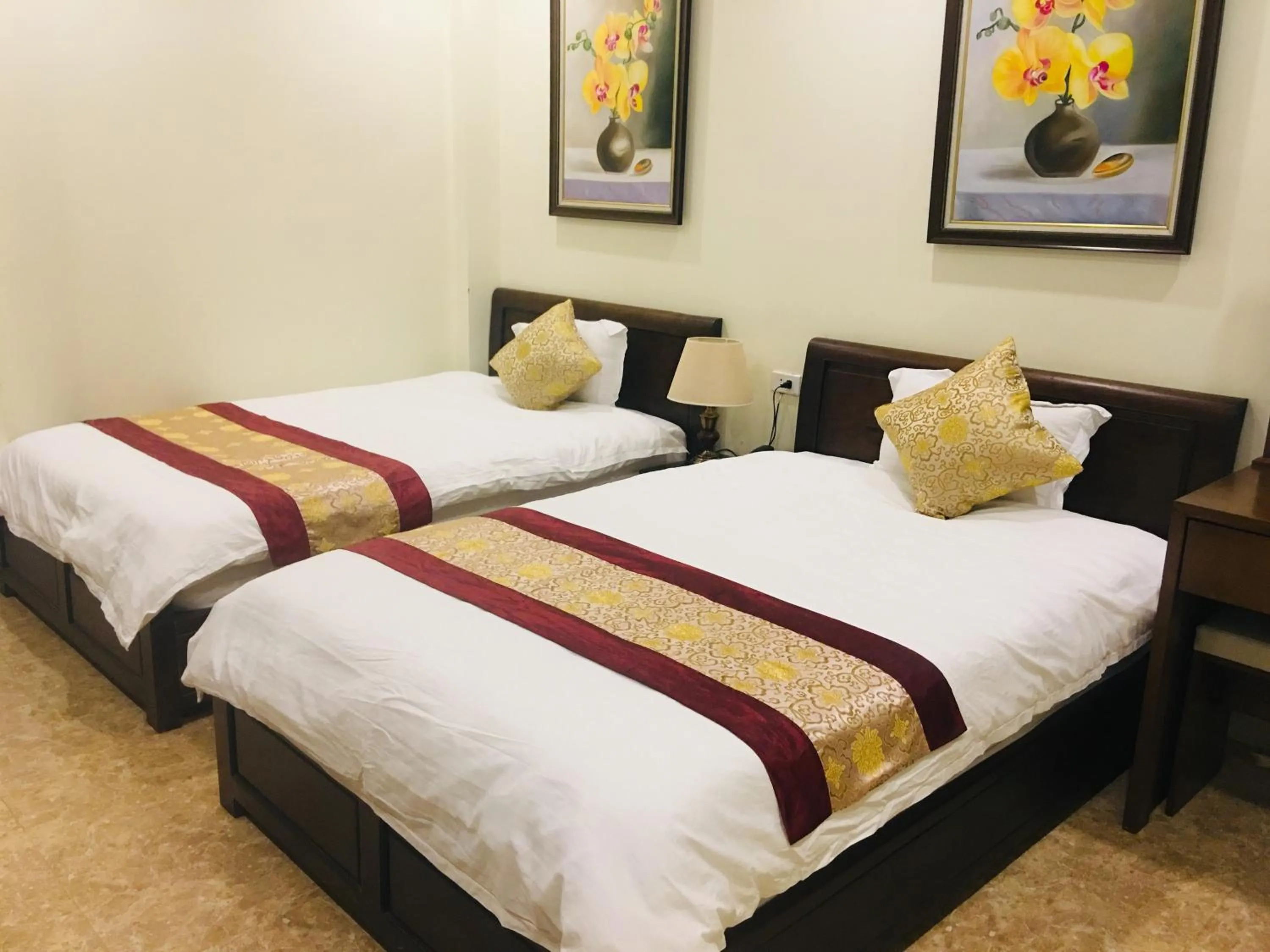 Bed in Hoang Ngoc Hotel