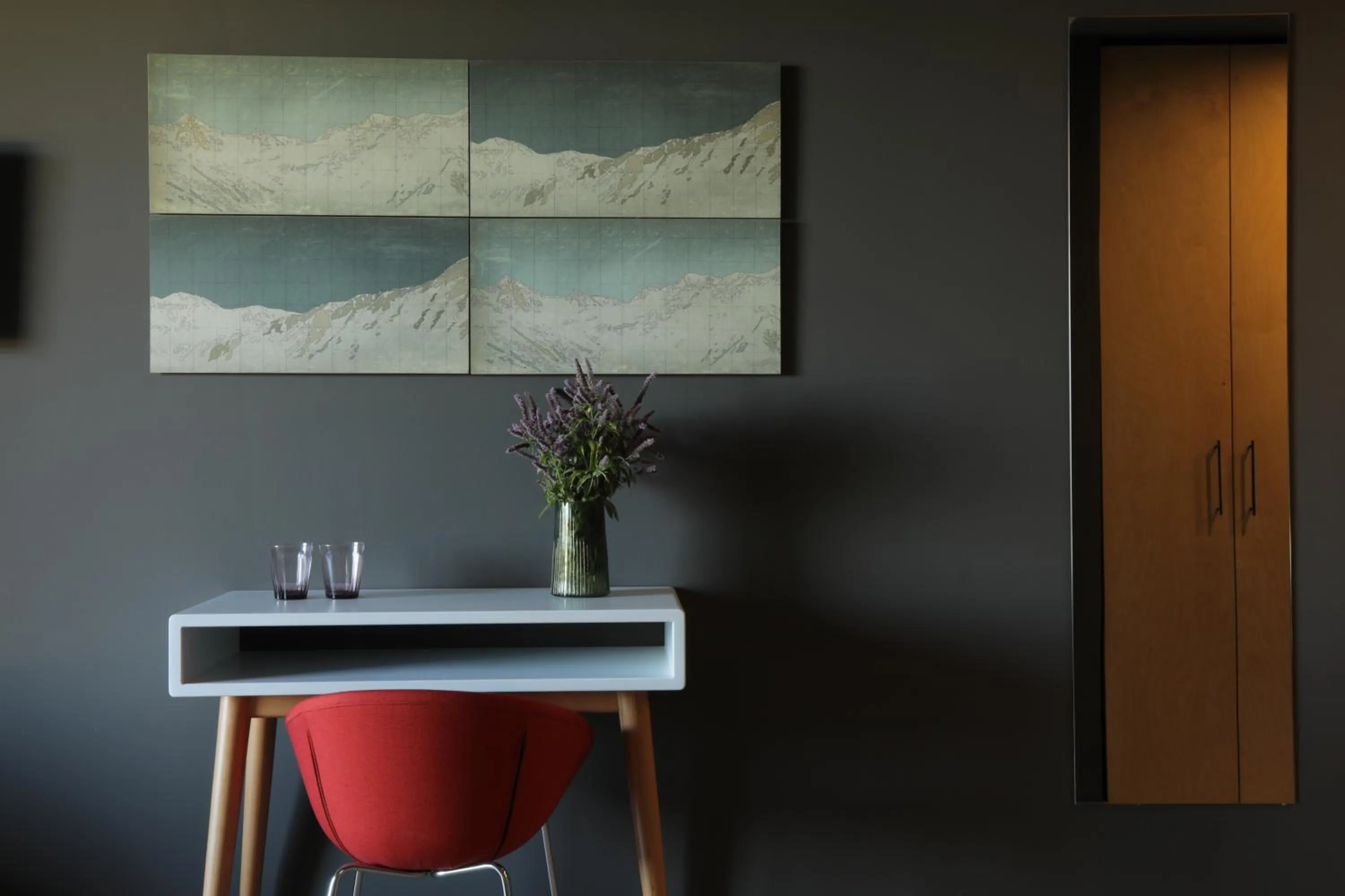 Decorative detail in Quadrum Hotel