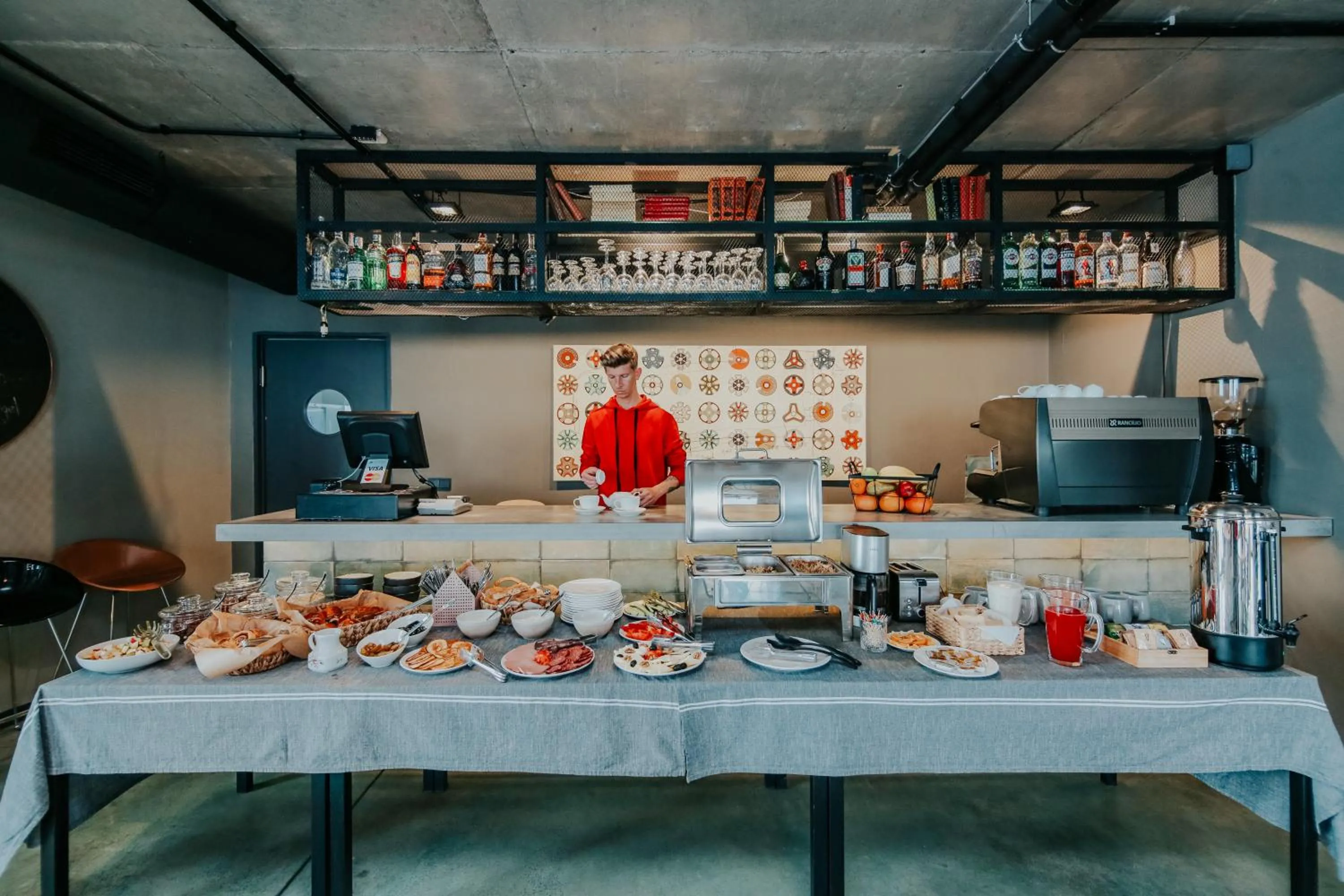 Breakfast in Quadrum Hotel